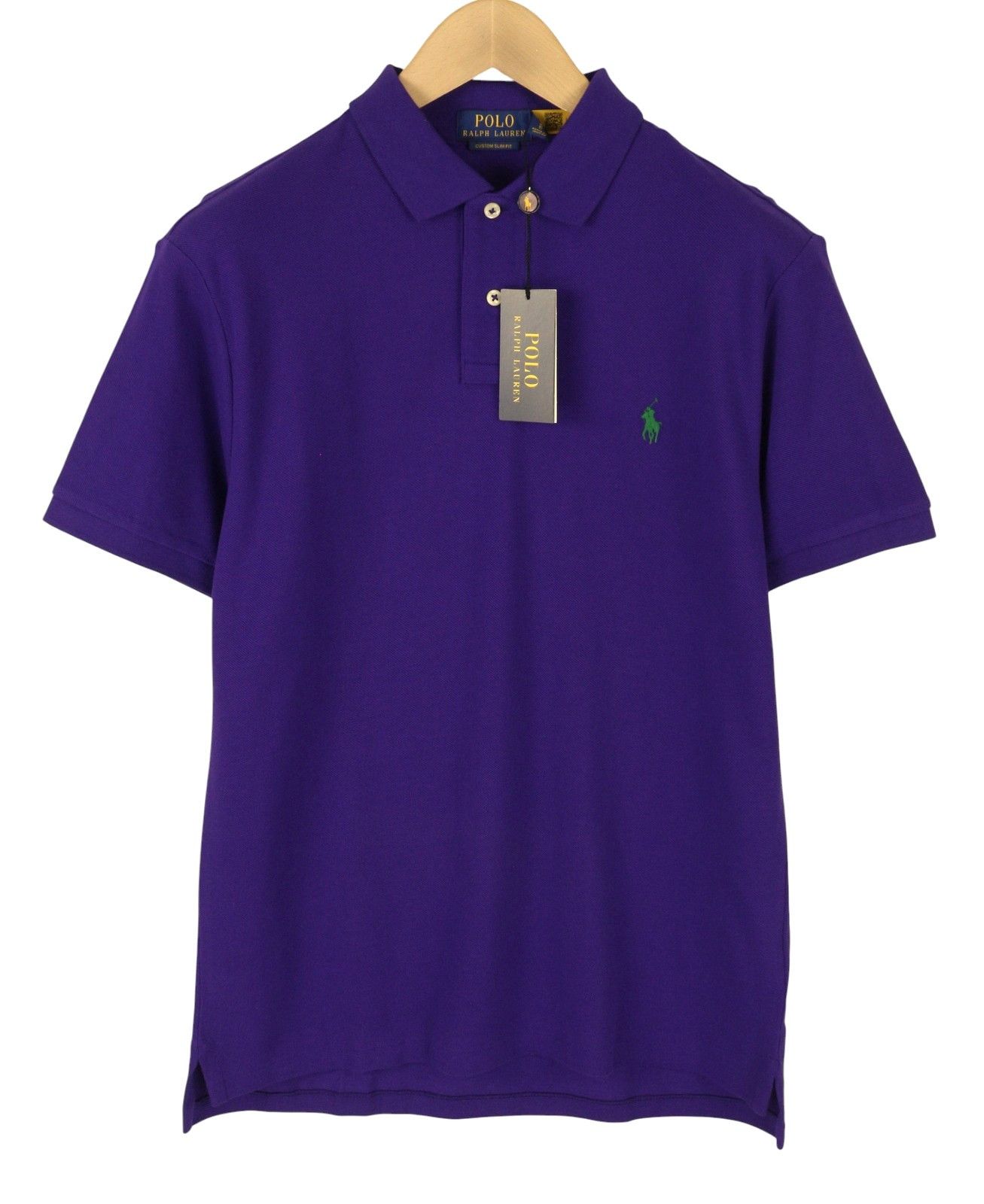 Ralph Lauren CUSTOM SLIM FIT M Purple Cotton Logo 87881 Size US M / EU 48-50 / 2 - 2 Thumbnail