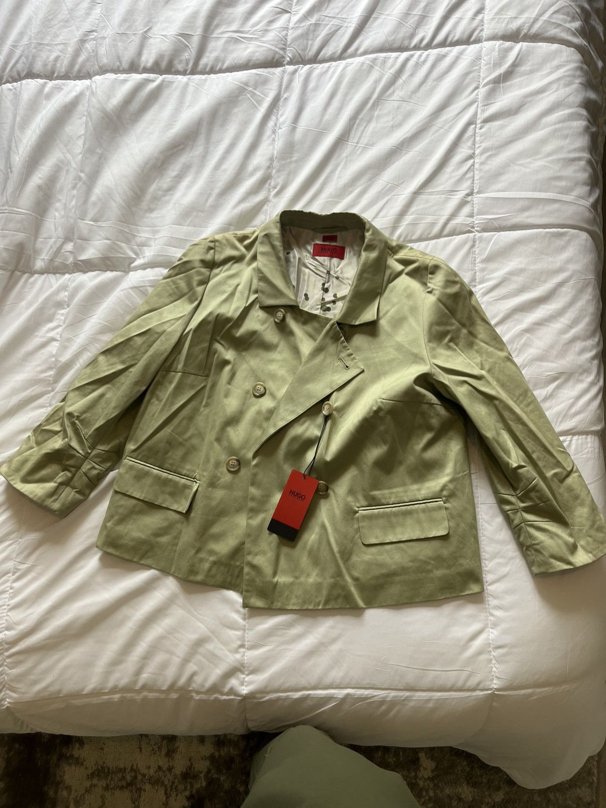 Hugo Boss NWT Women’s Olive Green Blazer Jacket Size 12 Size L / US 10 / IT 46 - 1 Preview
