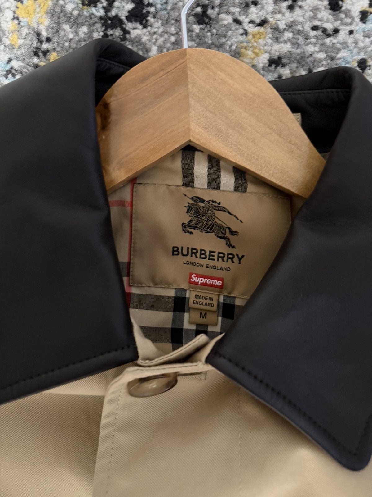 Burberry × Supreme Leather Collar Trench Size US M / EU 48-50 / 2 - 10 Thumbnail