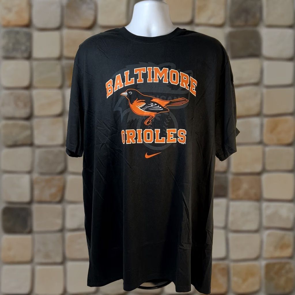 Nike VINTAGE Baltimore Orioles Nike Shirt Men 3XL Black Short Sleeve NWT Dead Stock Size US XXL / EU 58 / 5 - 1 Thumbnail