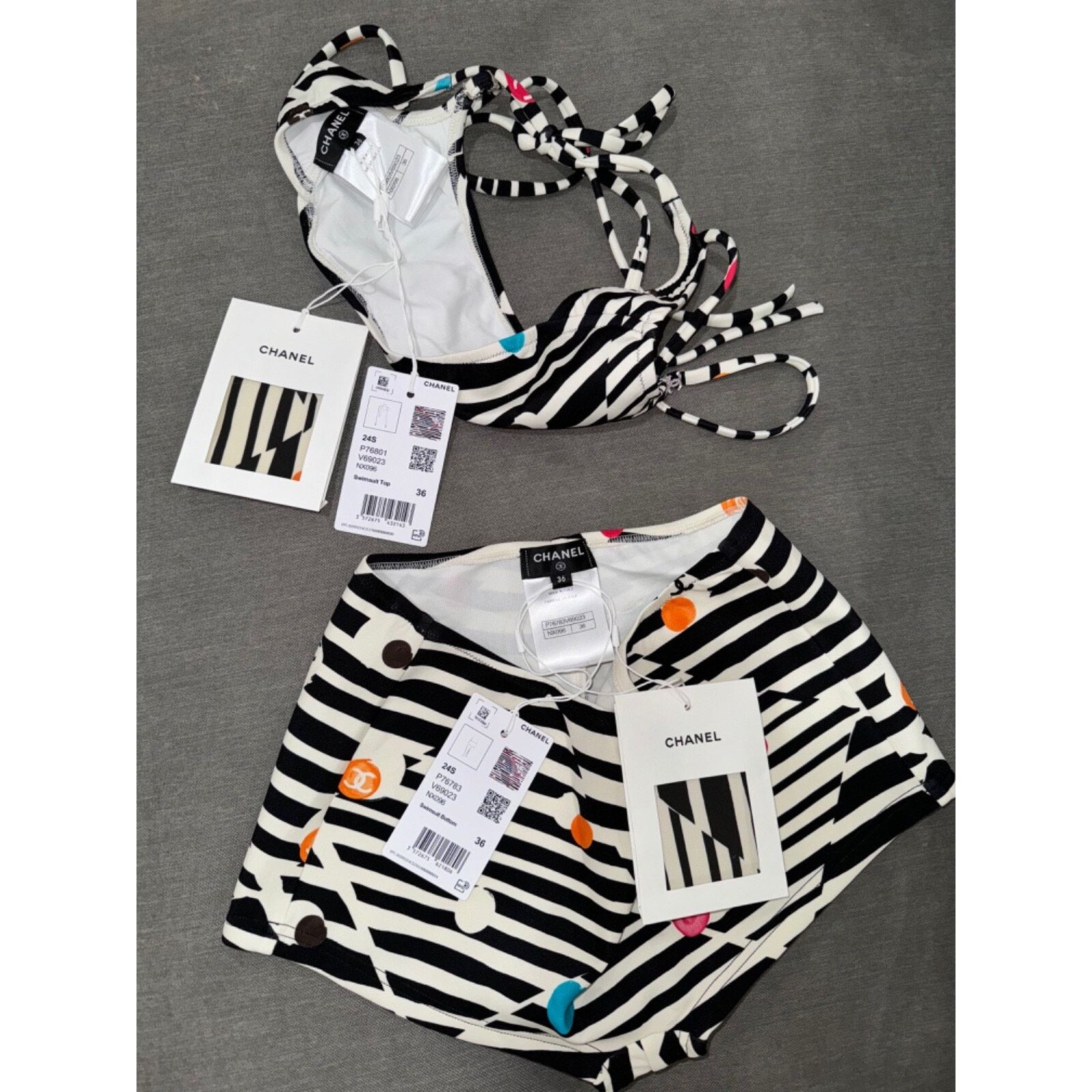 Chanel Chanel 24S Two Piece Bikini Swim Swimsuit Bathingsuit 36 Size XS / US 0-2 / IT 36-38 - 14 Thumbnail