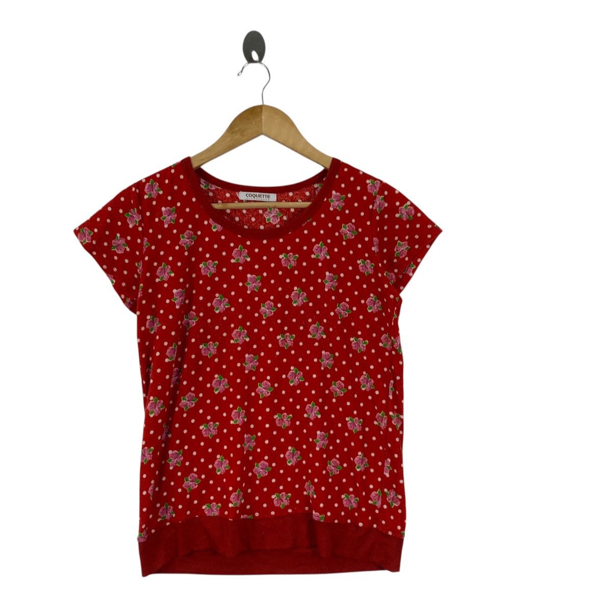Other COQUETTE PARIS FLORAL Over Print Tee Shirt Blouse Top Size M / US 6-8 / IT 42-44 - 3 Thumbnail