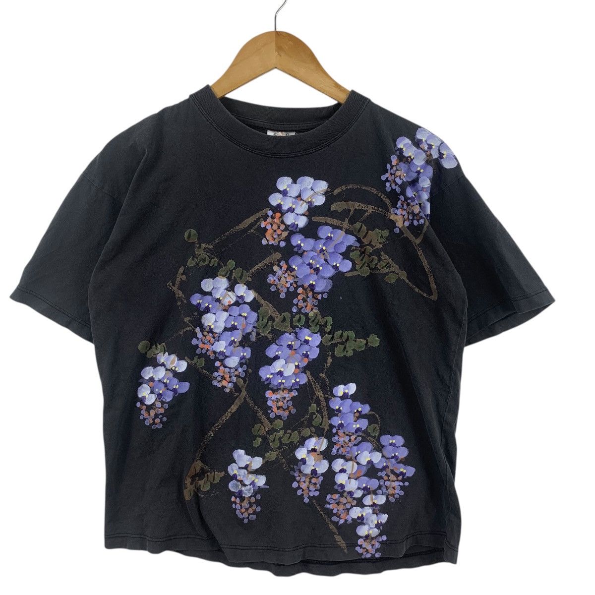 Vintage Vintage JAPAN TRADITIONAL ORCHID Floral Flower Tee Shirt Top Size S / US 4 / IT 40 - 4 Thumbnail