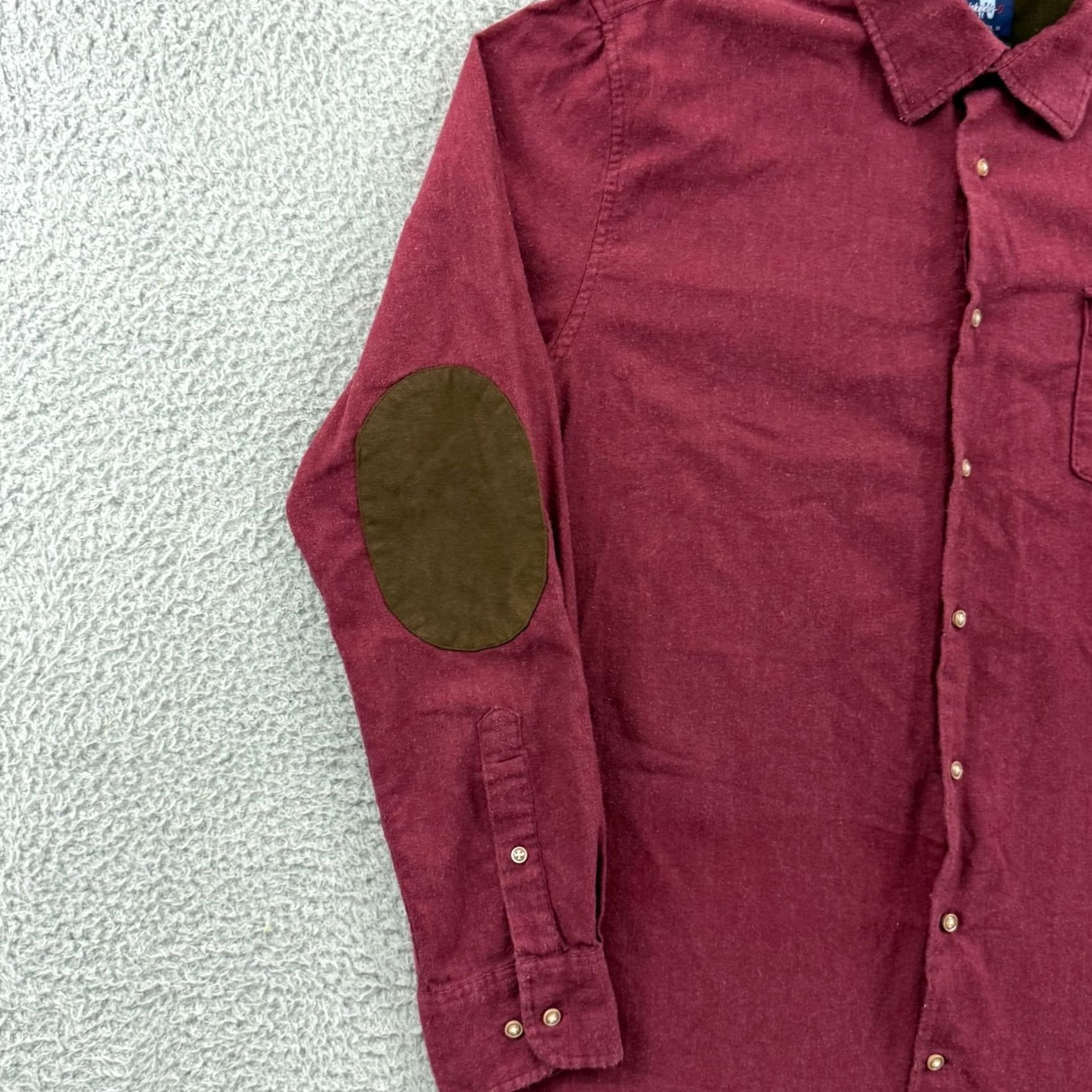 johnnie-O johnnie-O Shirt Mens L Red Button-Up Chamois Long Sleeve Preppy Vintage: No Size US L / EU 52-54 / 3 - 5 Thumbnail