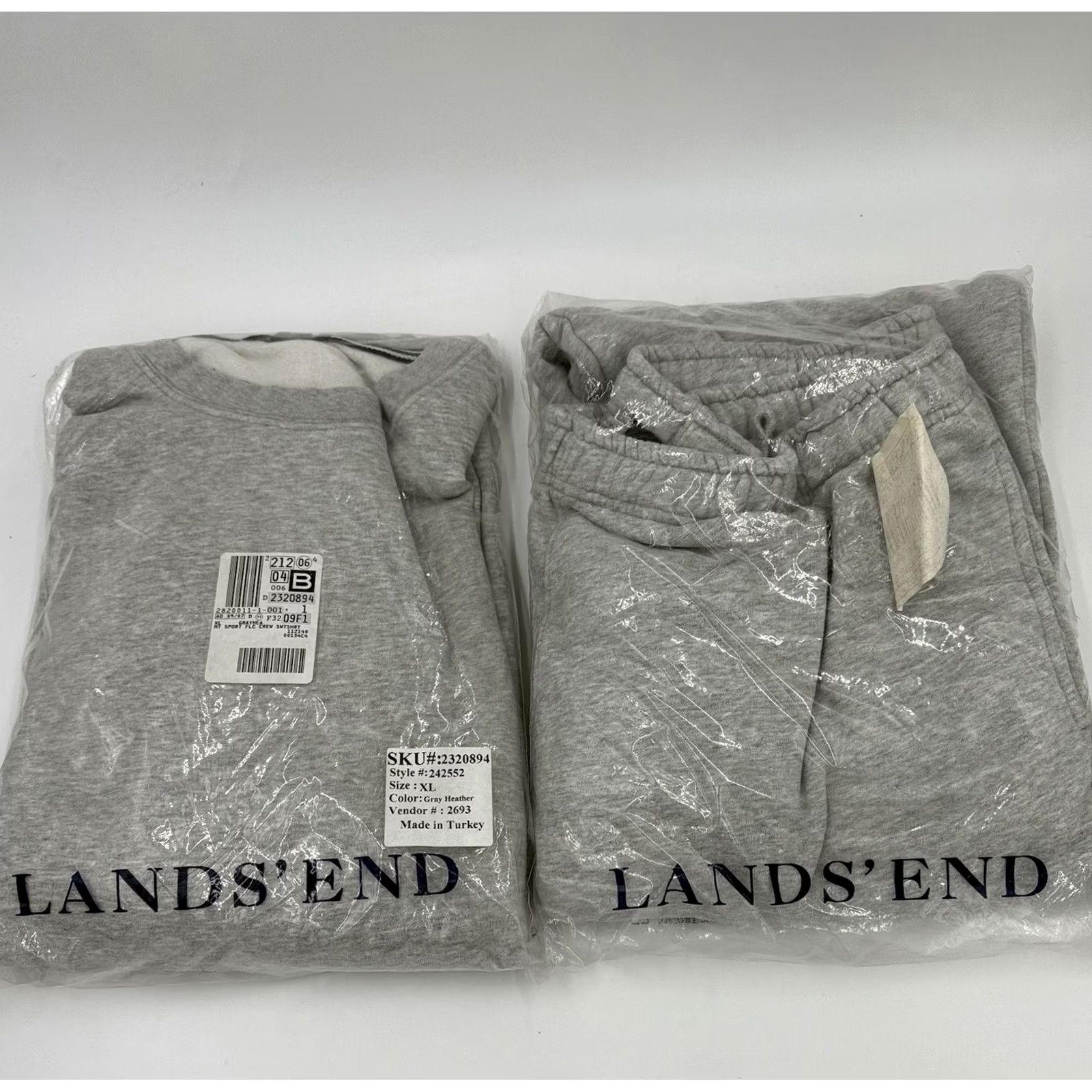 Lands' End Lands' End Sweatshirt Set Gray XL Men New Sweatpants Included Pullover Size XL Regular No Packaging (if adhering to rule: keep original words) Size US XL / EU 56 / 4 - 2 Thumbnail