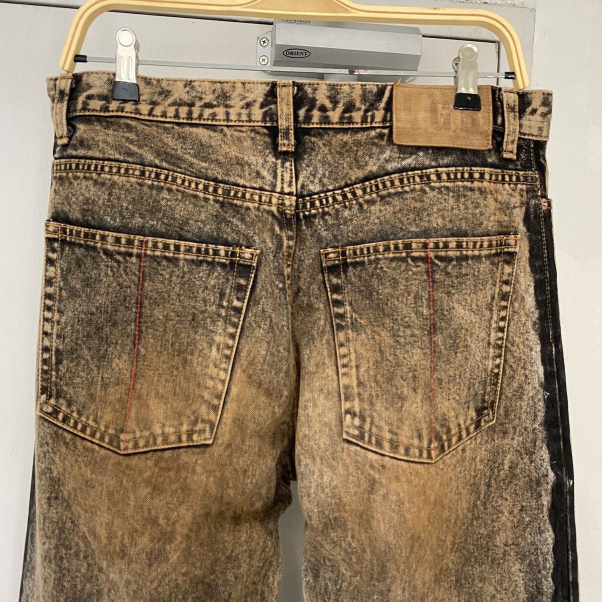 Le Grande Bleu (L.G.B.) L.G.B Rabbit Wide Leg Rusty Black Oversized Jeans Size US 31 - 10 Thumbnail