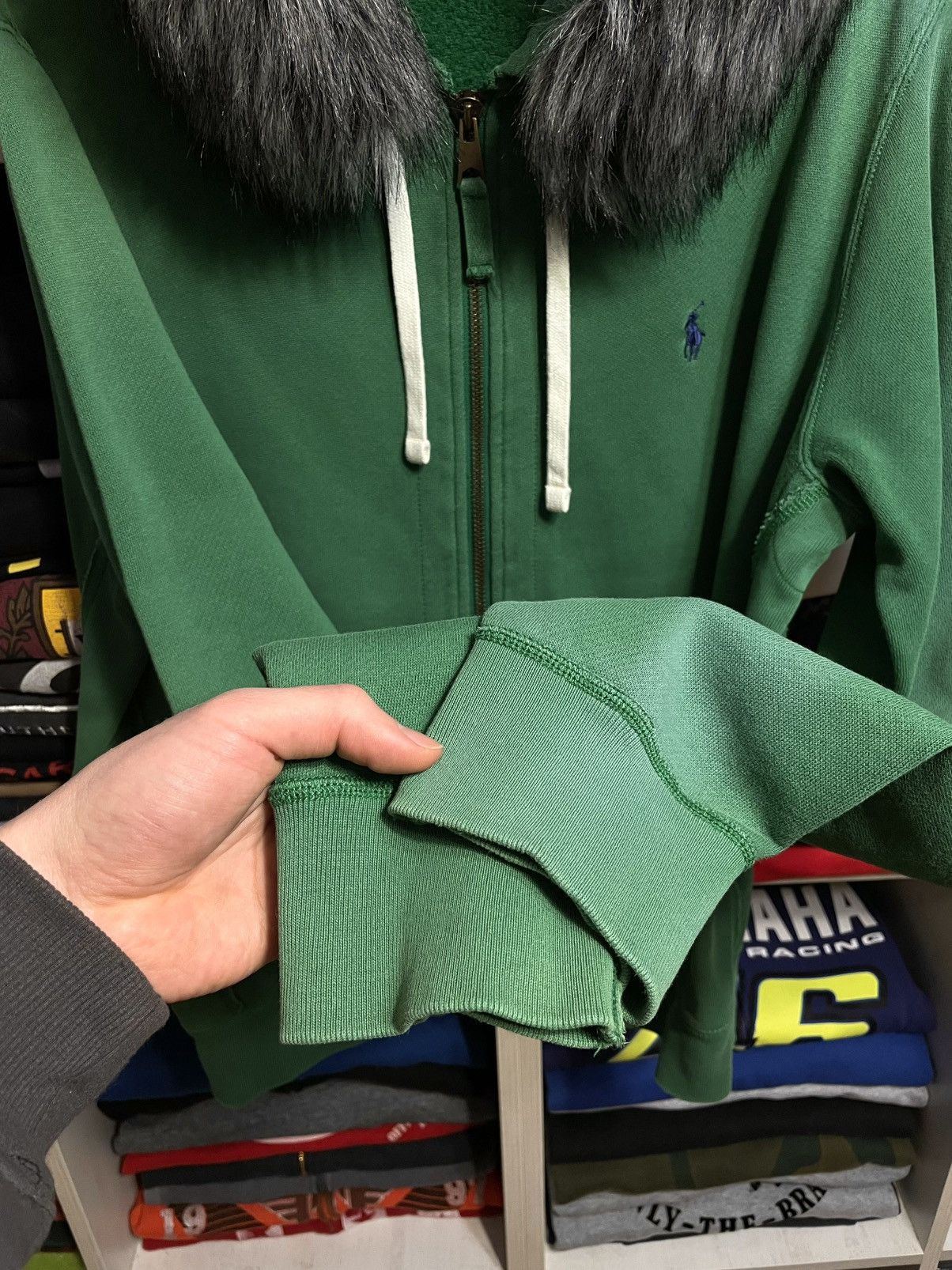 Polo Ralph Lauren Vintage Ralph Lauren If Six Was Nine LGB Vibe Fur Zip Hoodie Size US L / EU 52-54 / 3 - 14 Thumbnail