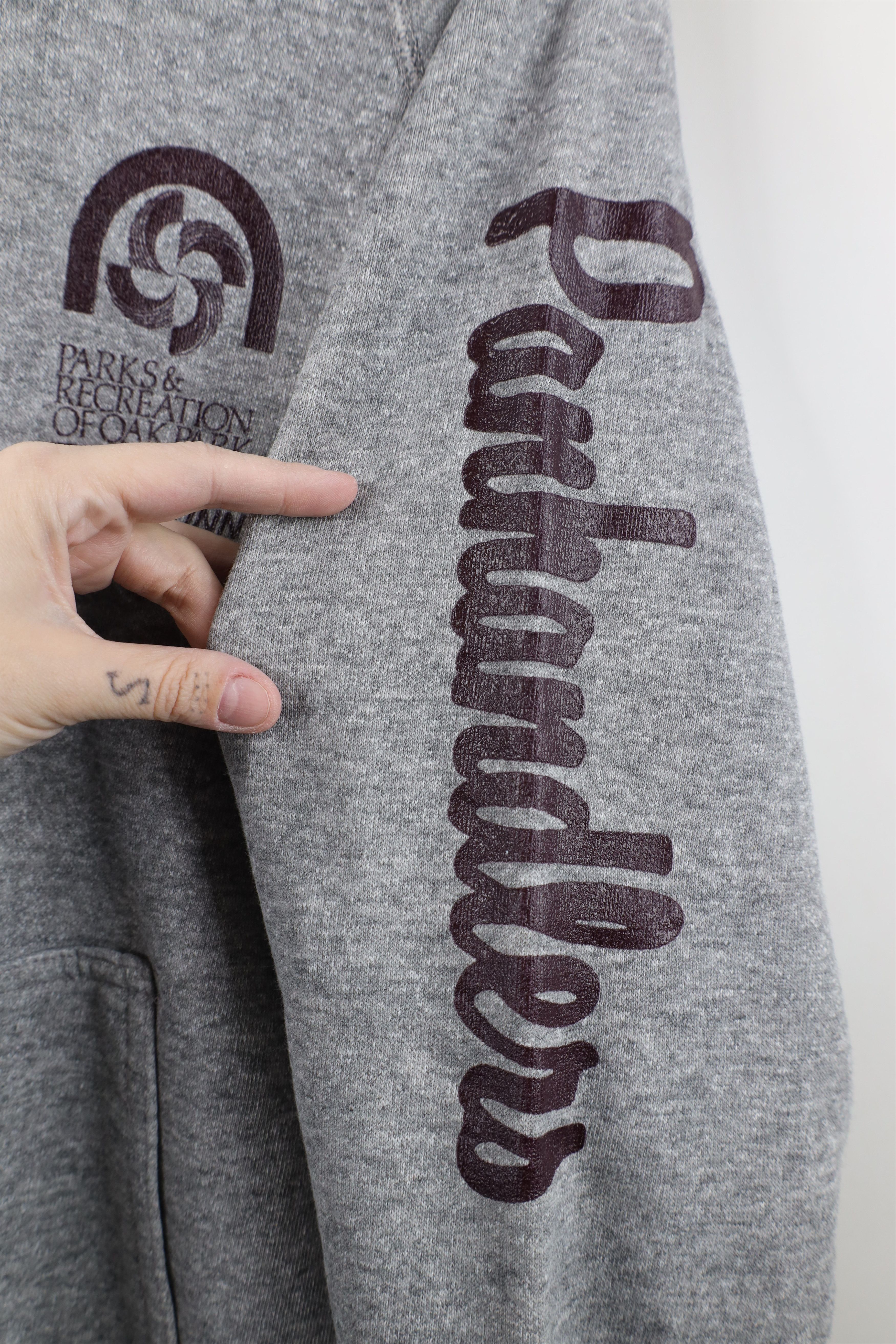 Vintage Vintage 70s Streetwear Parks and Rec Triblend Hoodie USA Size US L / EU 52-54 / 3 - 6 Thumbnail
