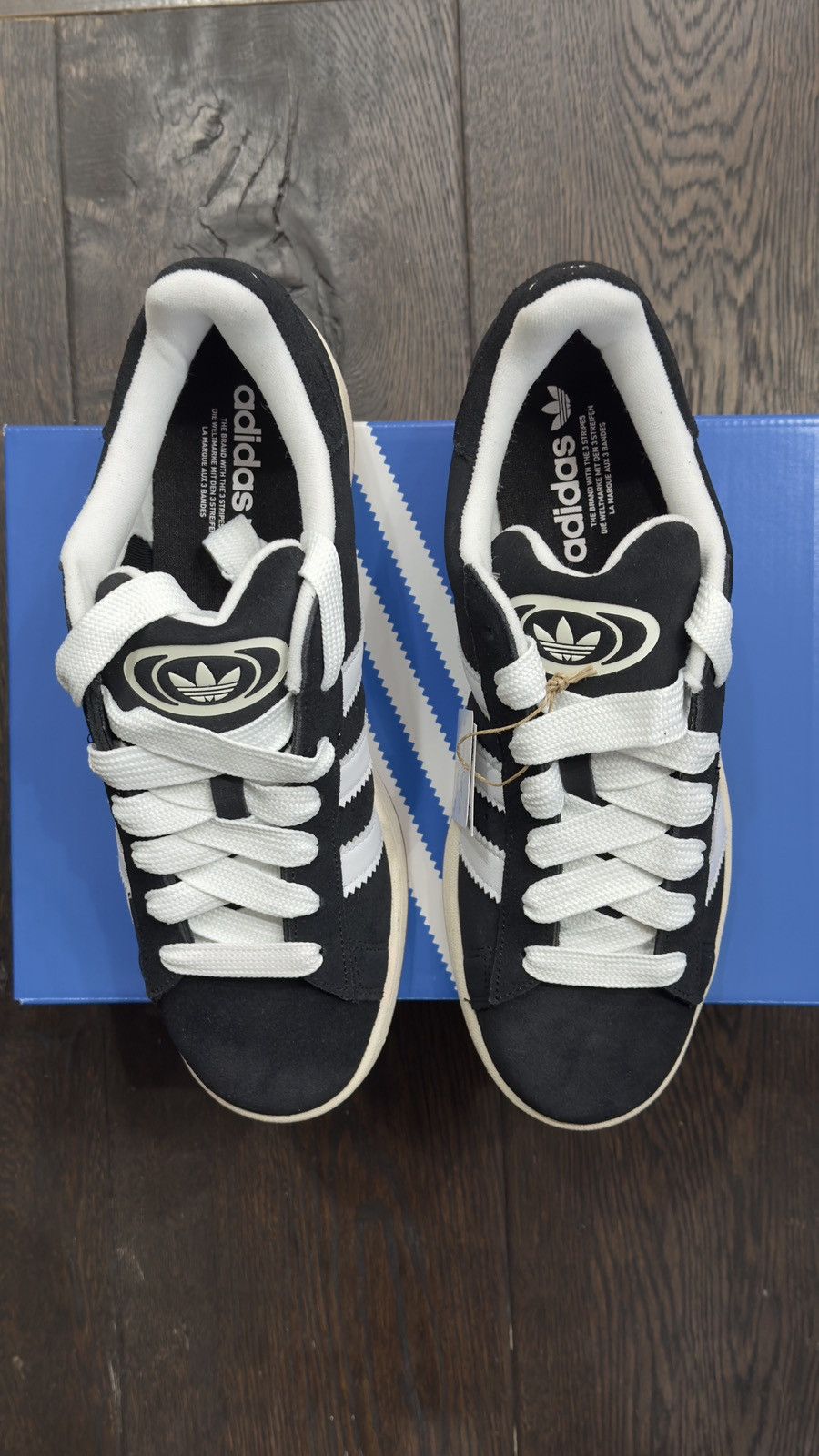 Adidas Adidas Campus 00’s “Core Black Gum” Size 10.5 HQ8708 Size US 10.5 / EU 43-44 - 2 Thumbnail