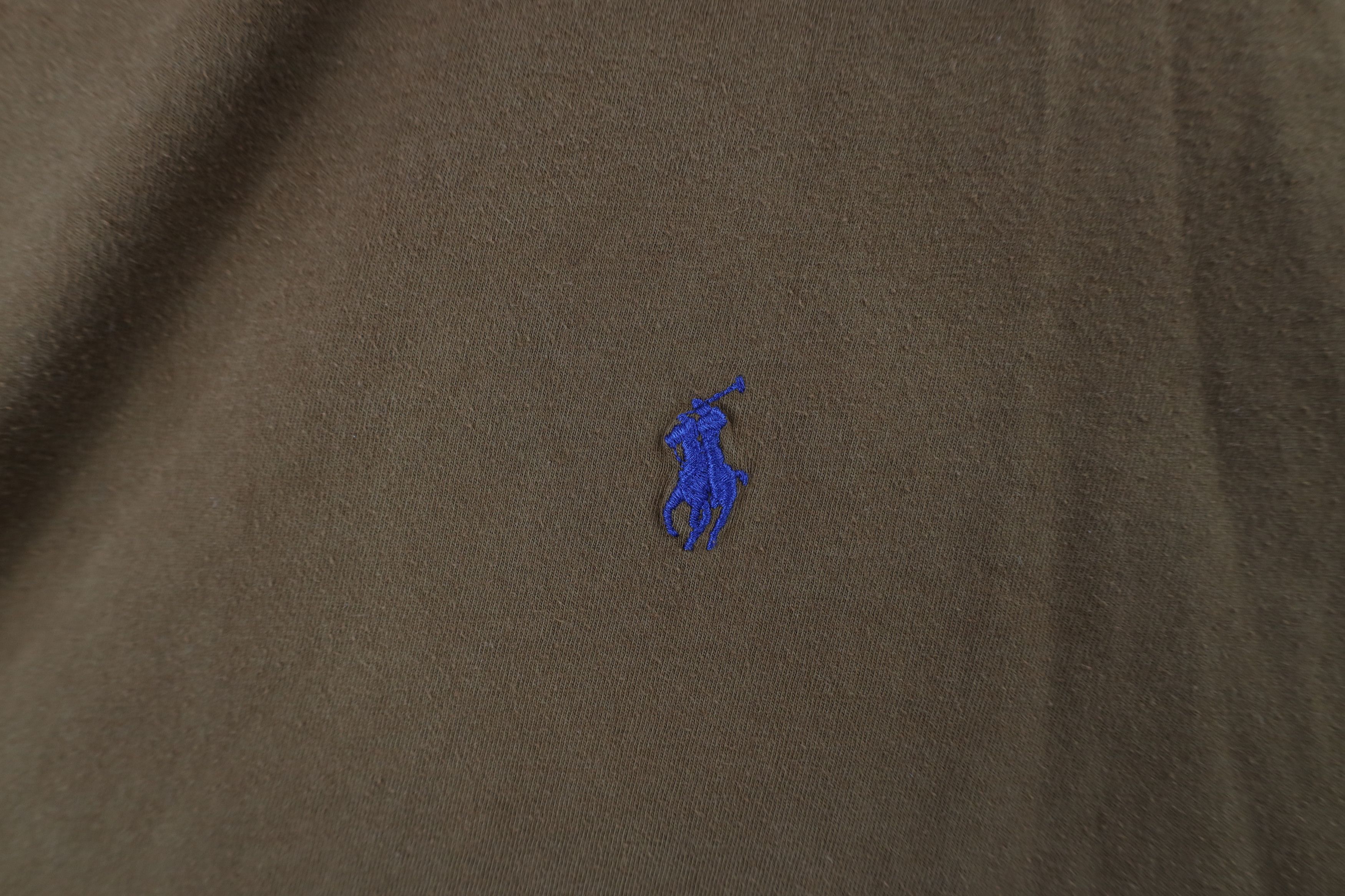 Ralph Lauren × Vintage Vintage 90s Ralph Lauren Short Sleeve T-Shirt Brown Cotton Size US XL / EU 56 / 4 - 4 Thumbnail