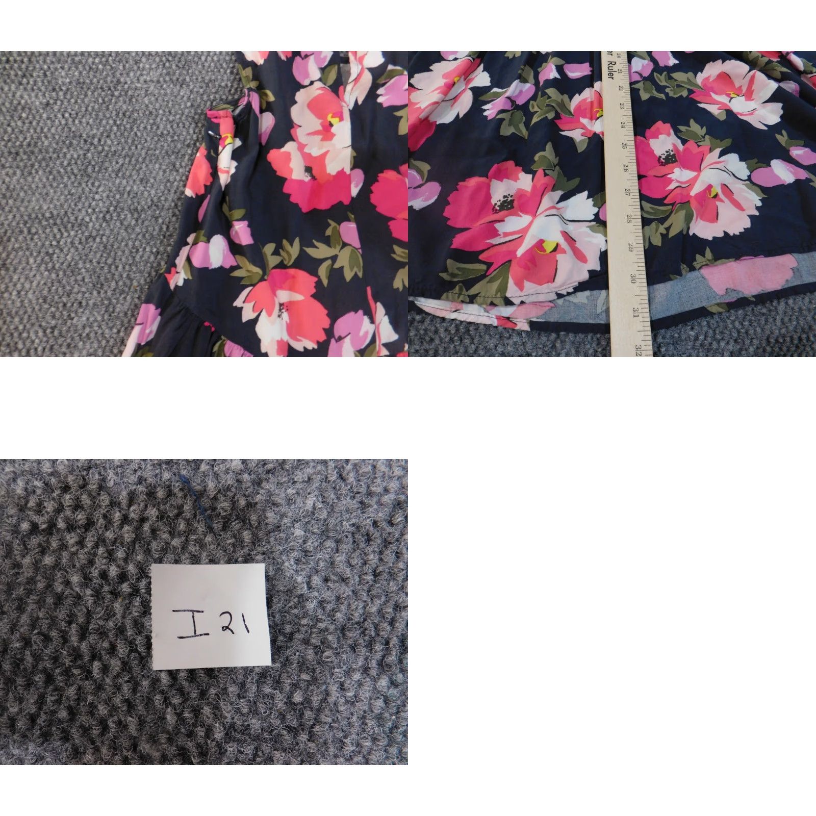 Old Navy Old Navy Sundress Womens Medium Blue Floral Sleeveless Rayon Viscose Knee Length Lined Casual Size M / US 6-8 / IT 42-44 - 8 Thumbnail