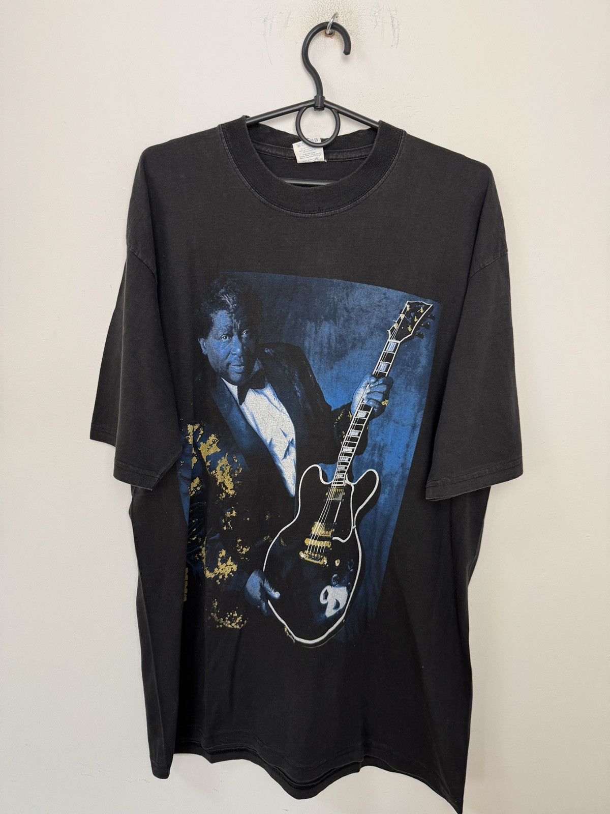 Band Tees × Vintage Vintage 1992 B.B. King Black T-Shirt Size US L / EU 52-54 / 3 - 1 Thumbnail