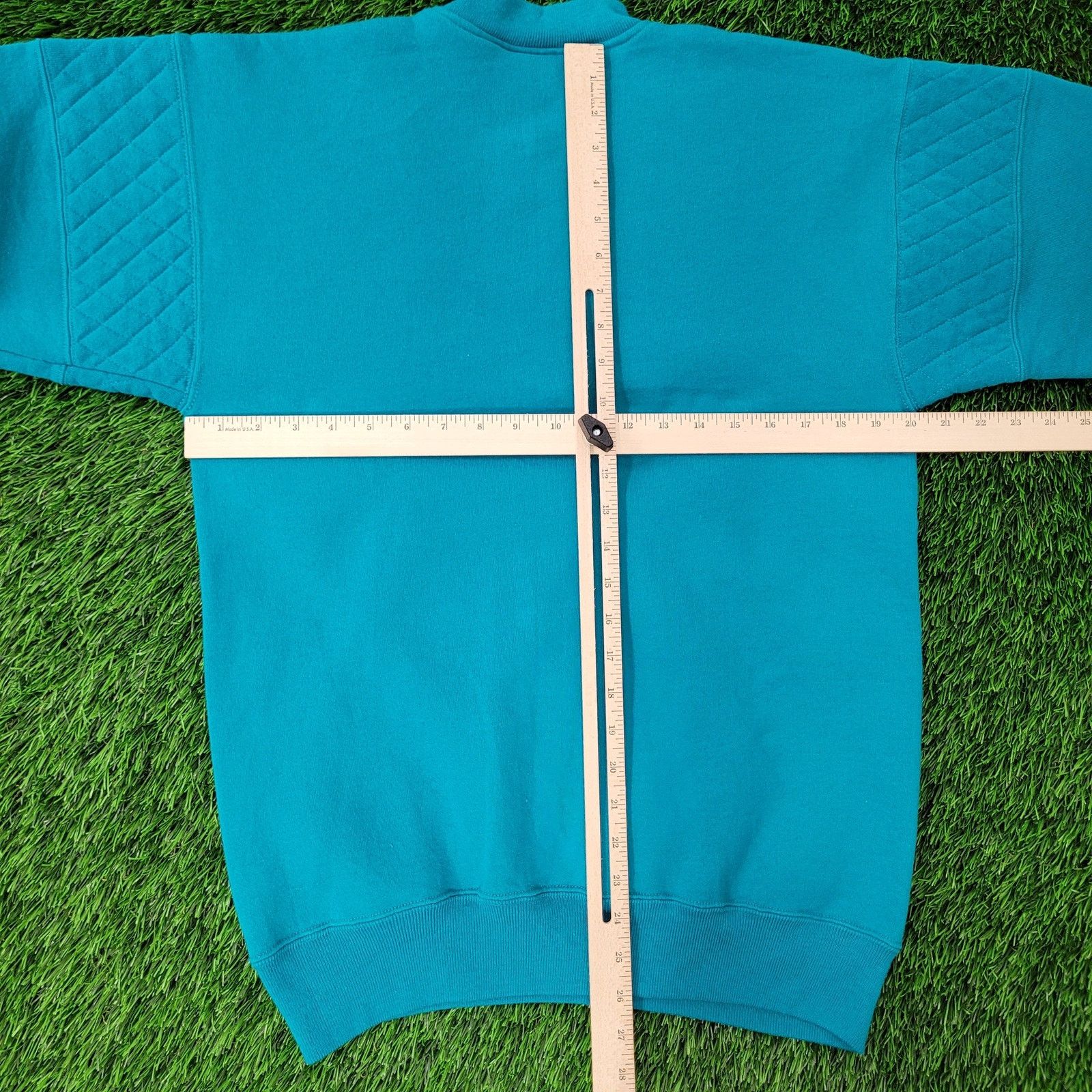 Lee Vintage 90s MOD LEE Sweatshirt Women Large 20x26 Blue Henley Size L / US 10 / IT 46 - 4 Thumbnail