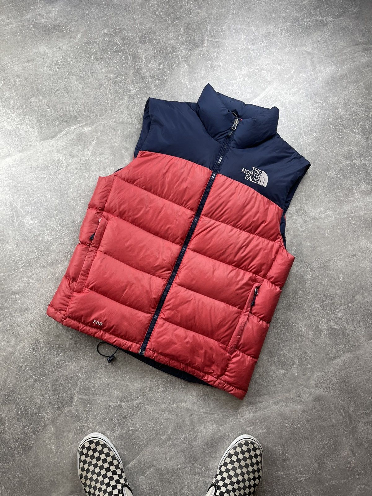 Down Vest North Face Red Gilet Men's Stretch Down Vest North
