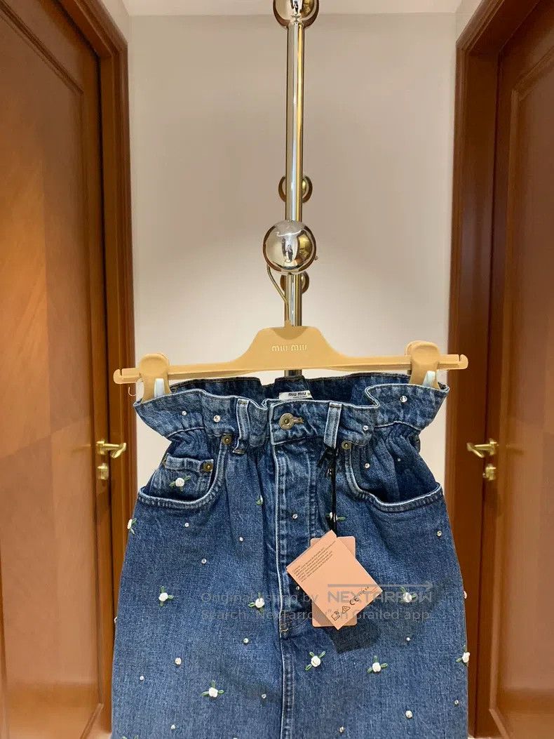 Miu Miu Miu Miu 36 Cowboy overskirt Size 35" - 4 Thumbnail