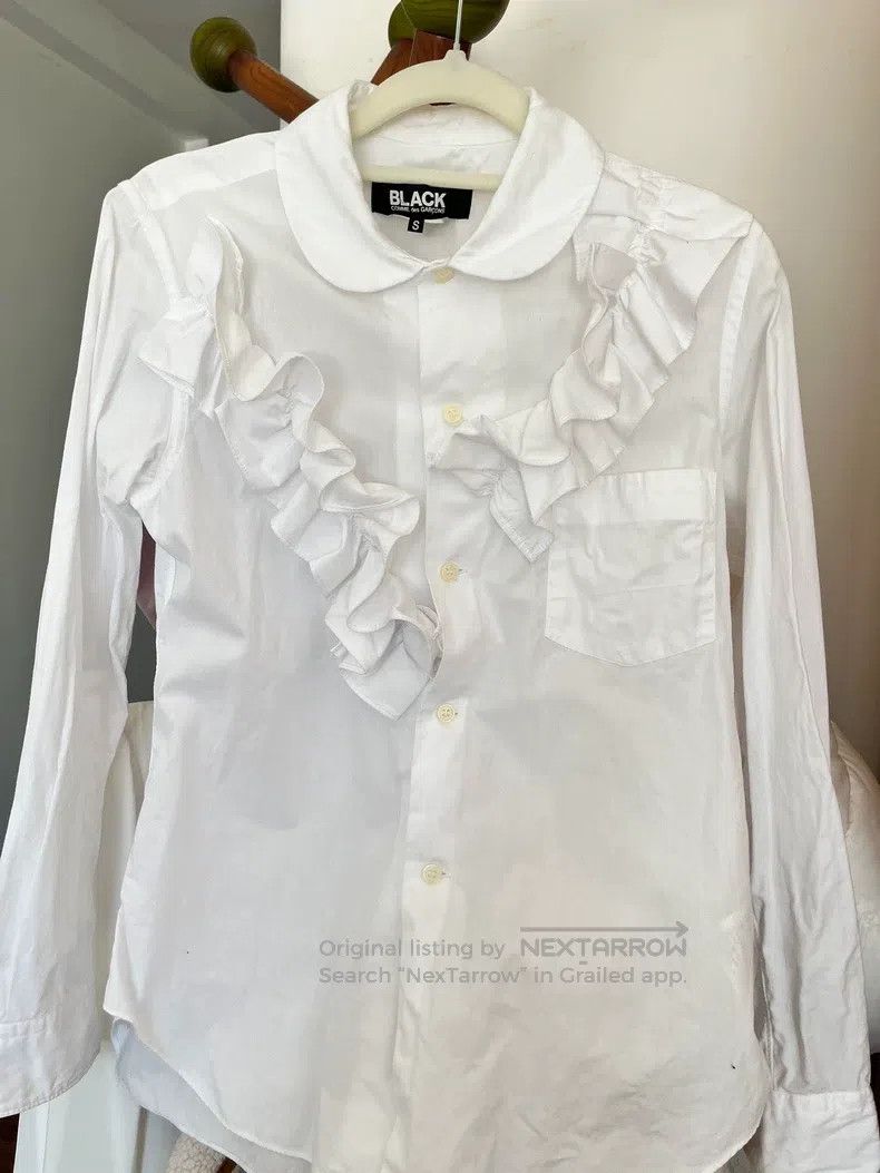 Comme Des Garcons Classic long-sleeve shirt with ruffles m