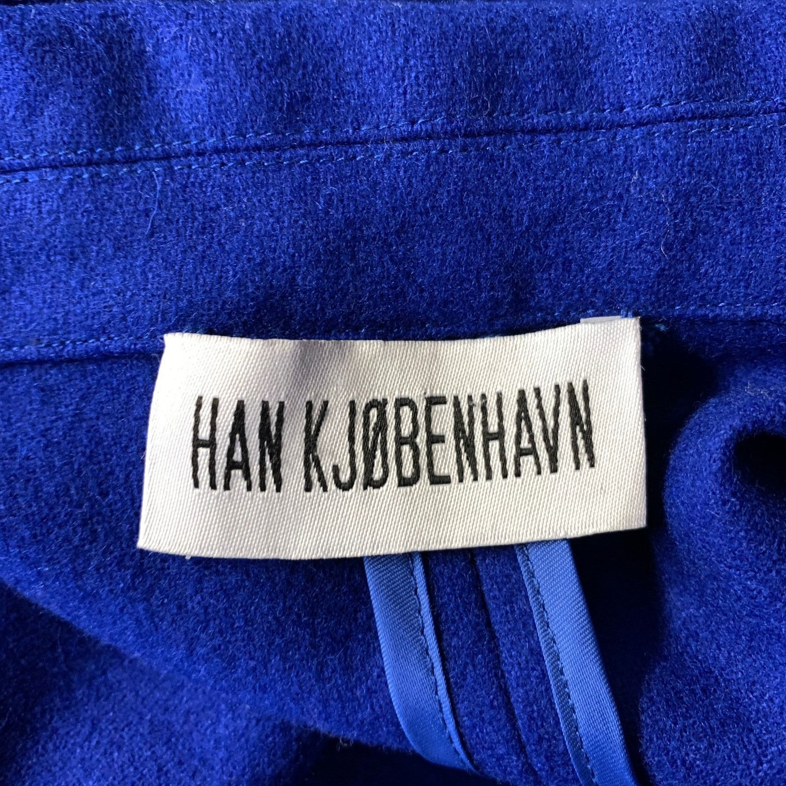 Han Kjobenhavn HAN KJOBENHAVN Size S Blue Cobalt Wool Blend Sport Coat Size 38R - 6 Thumbnail