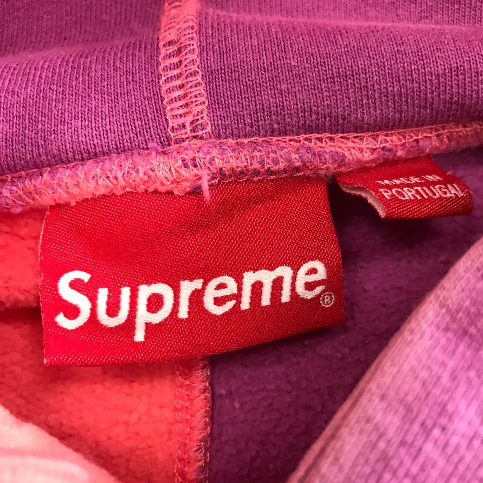 Supreme Supreme Patchwork Bright Coral Pink Hoodie - Size Medium Size US M / EU 48-50 / 2 - 4 Thumbnail