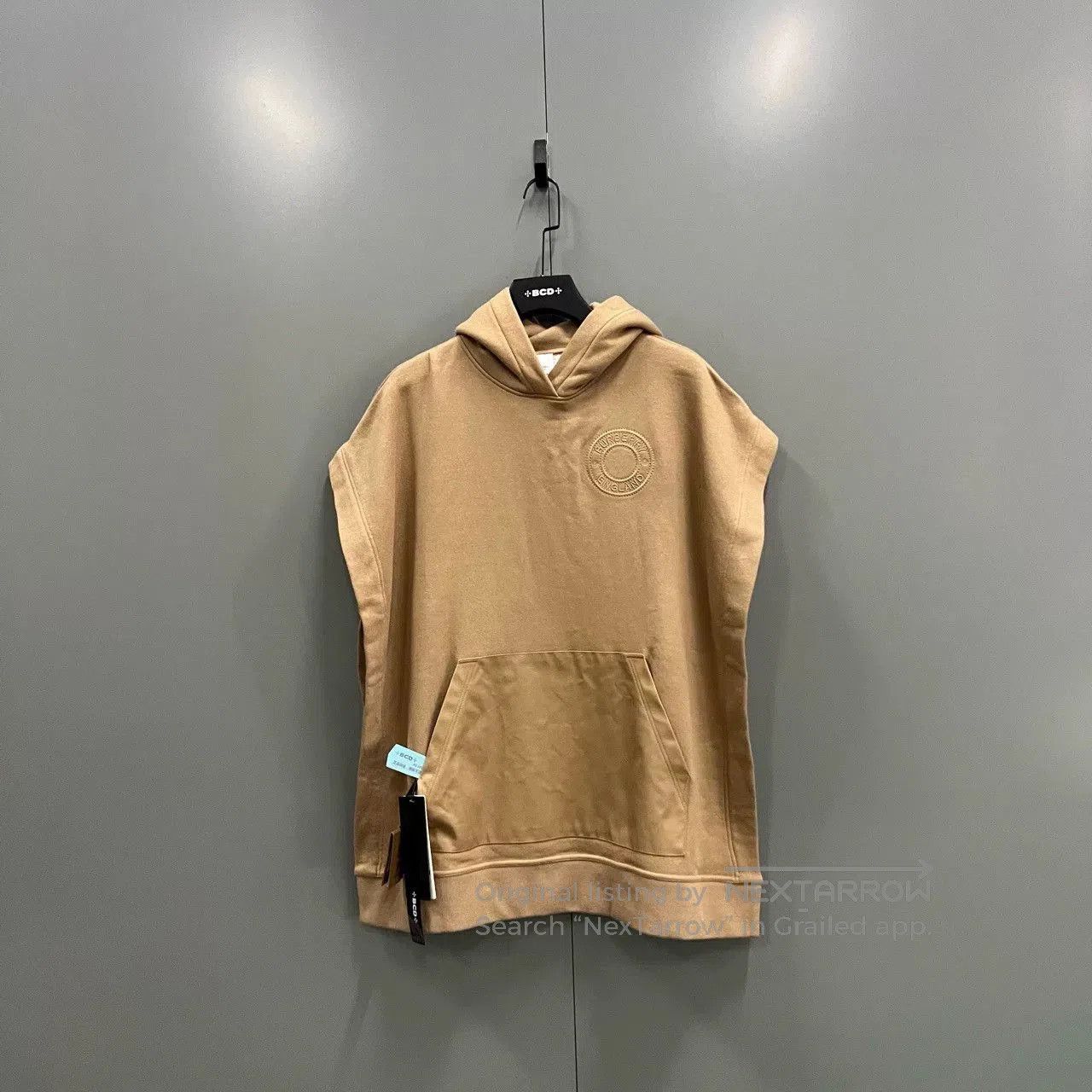 Burberry burberry khaki logo embroidered hoodie. Size US M / EU 48-50 / 2 - 1 Thumbnail