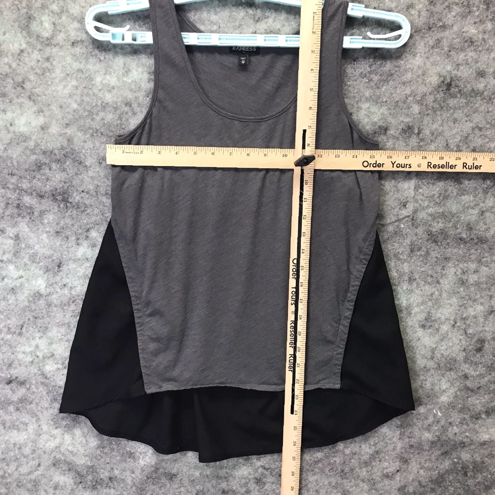 Express Express Shirt Womens XS Grey Tank Top Cotton Blend Womens Sports Basic Casual Swing Top Size XS / US 0-2 / IT 36-38 - 3 Thumbnail