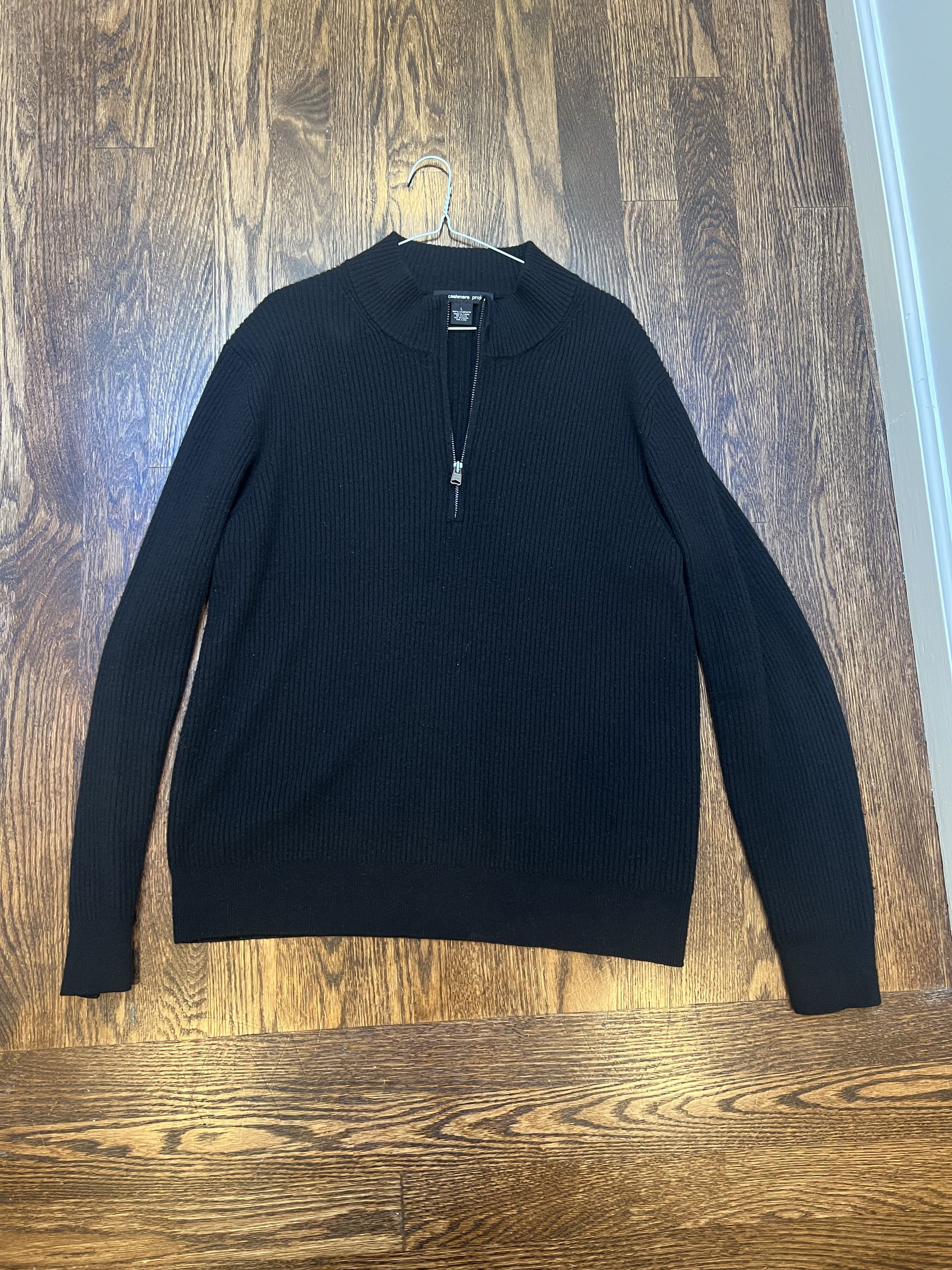 Other The Cashmere Project 100% Cashmere Pullover Sweater Black L Size US L / EU 52-54 / 3 - 1 Thumbnail