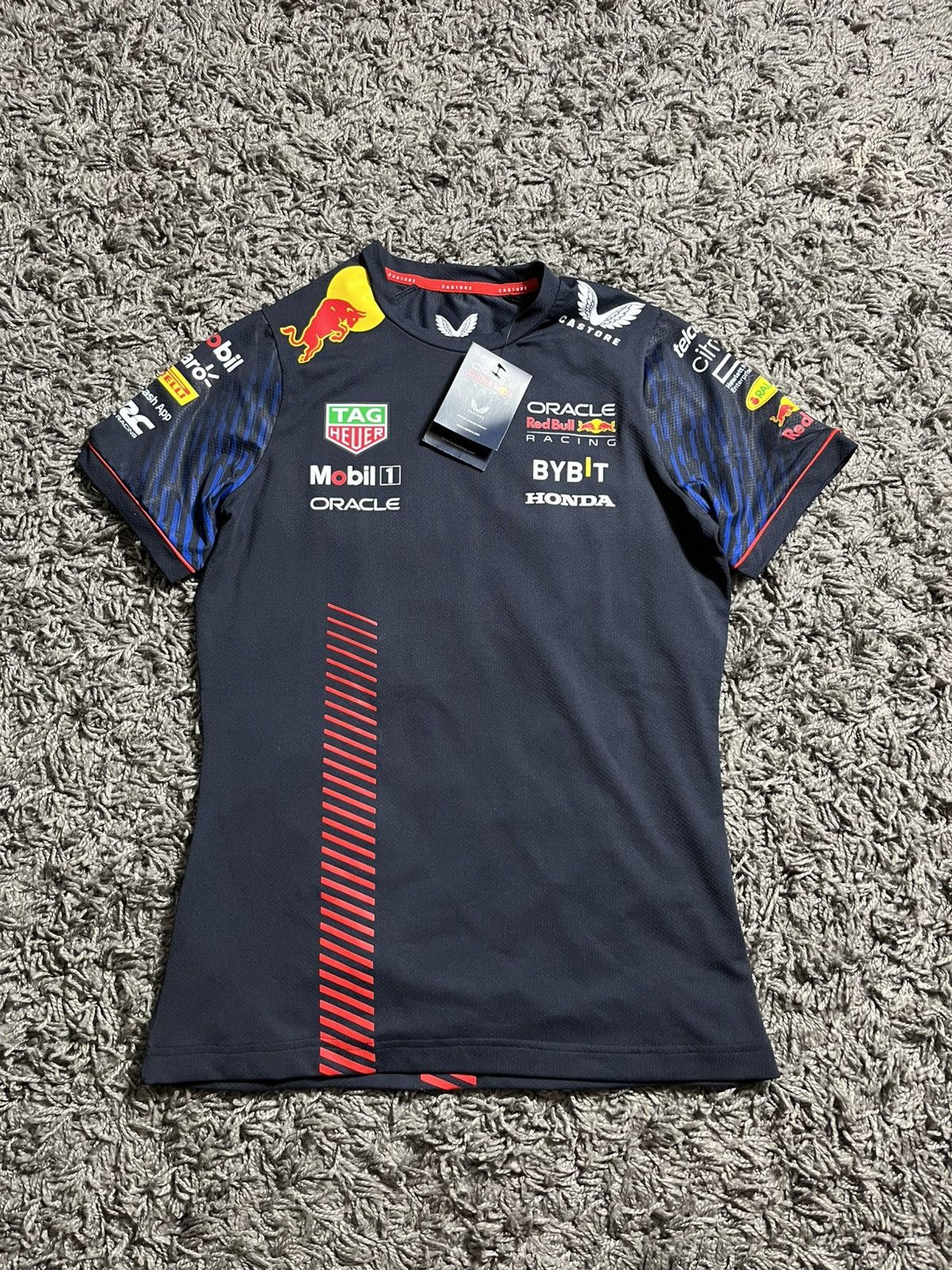 Red Bull REDBULL RACING CASTORE SOCCER POLYESTER T-SHIRT WITH TAGS Size S / US 4 / IT 40 - 1 Thumbnail