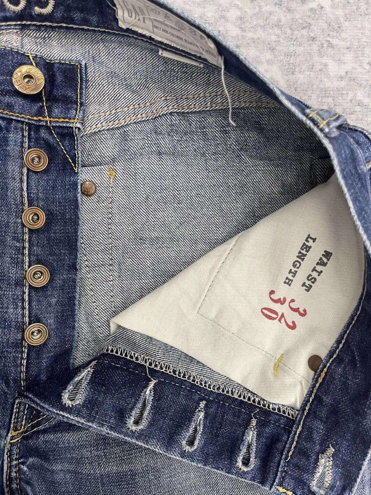 Gap Rare Gap 1969 Fly Button Selvedge Denim Size US 32 / EU 48 - 9 Thumbnail
