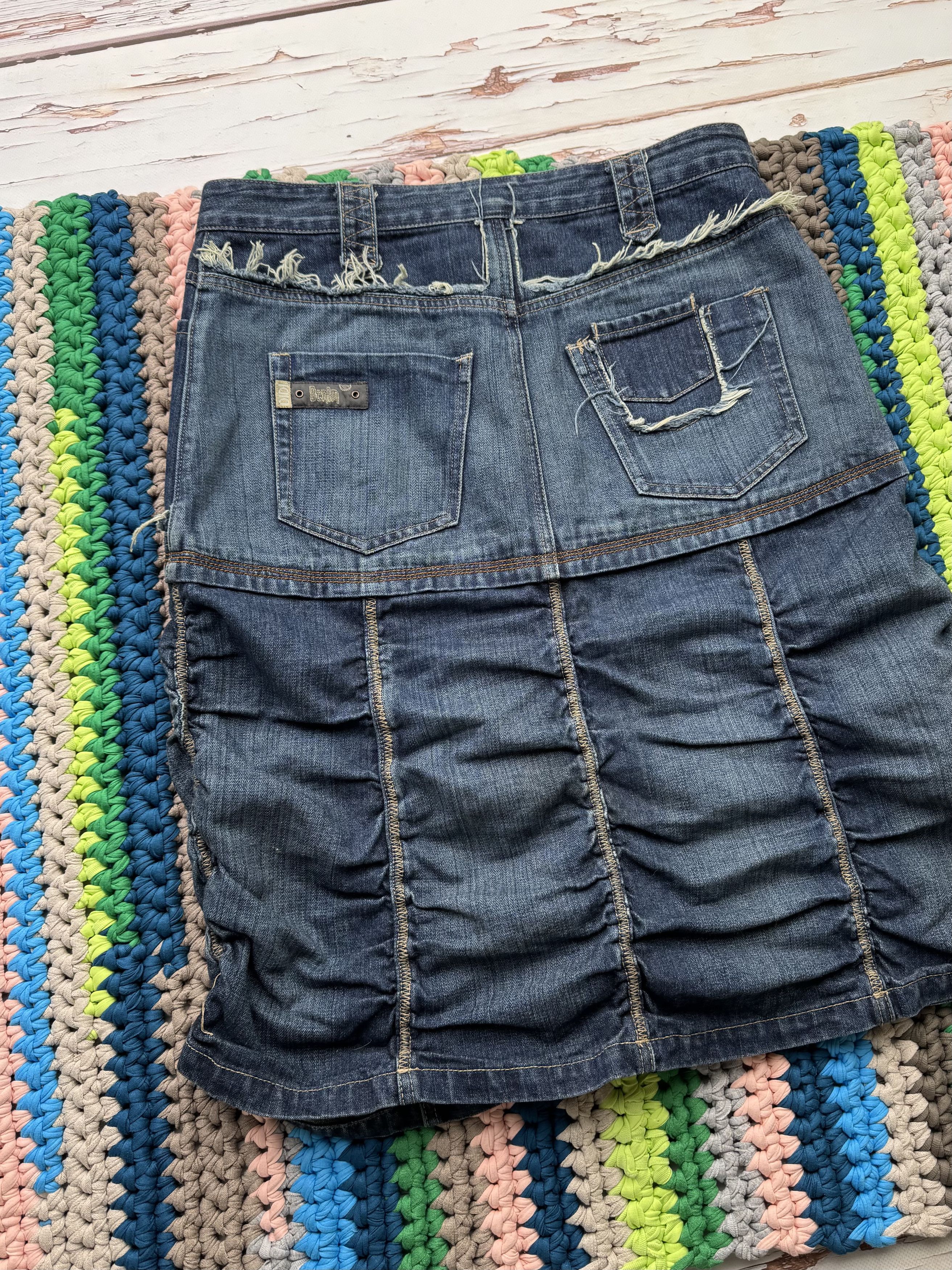 Vintage Vintage Denim Skirt (ET1) Size 32" / US 10 / IT 46 - 6 Thumbnail