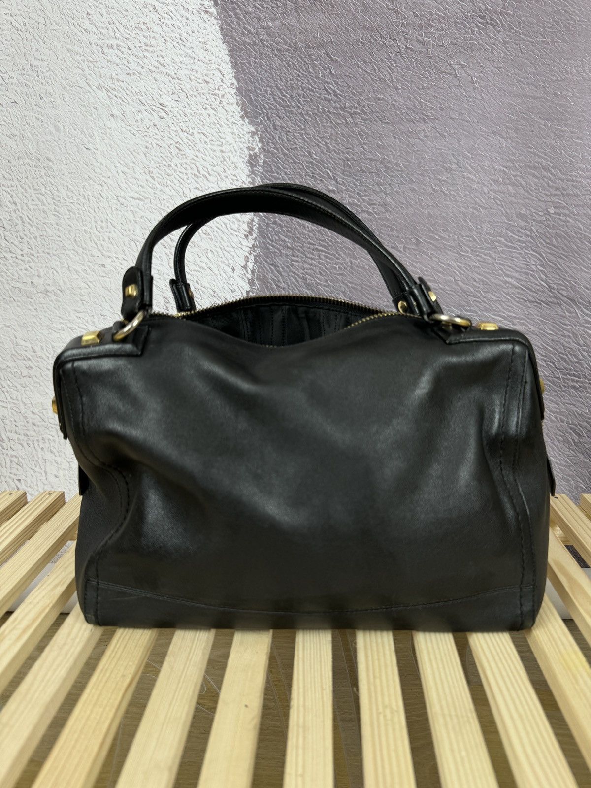 Salvatore Ferragamo Salvatore Ferragamo black leather handbag AU-21/D321 Size ONE SIZE - 11 Thumbnail