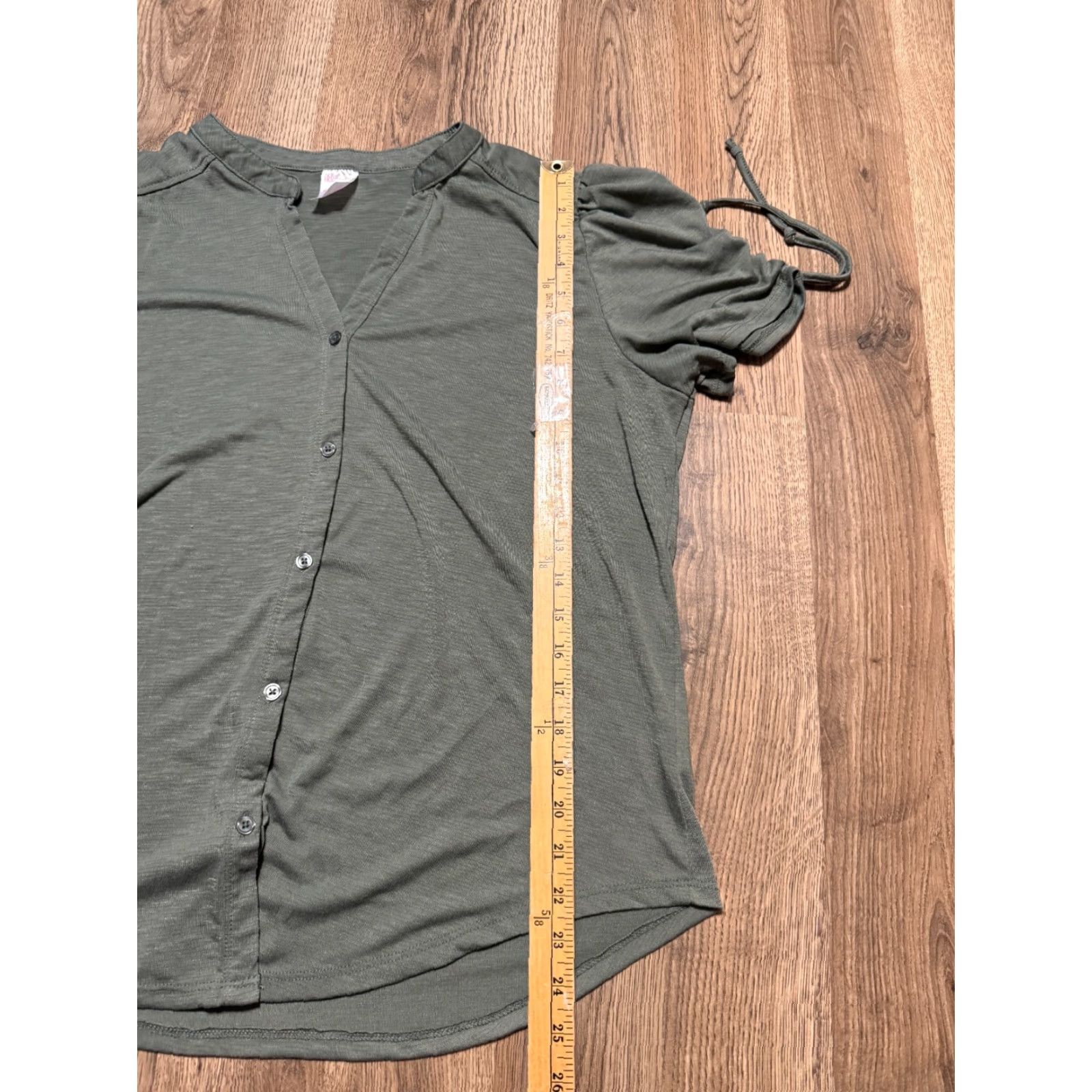Vintage VINTAGE: No Boundaries Shirt, Women's Size XXL, Green, Short Sleeve, Button Up Shirt Size XXL / US 16-18 / IT 52-54 - 7 Thumbnail