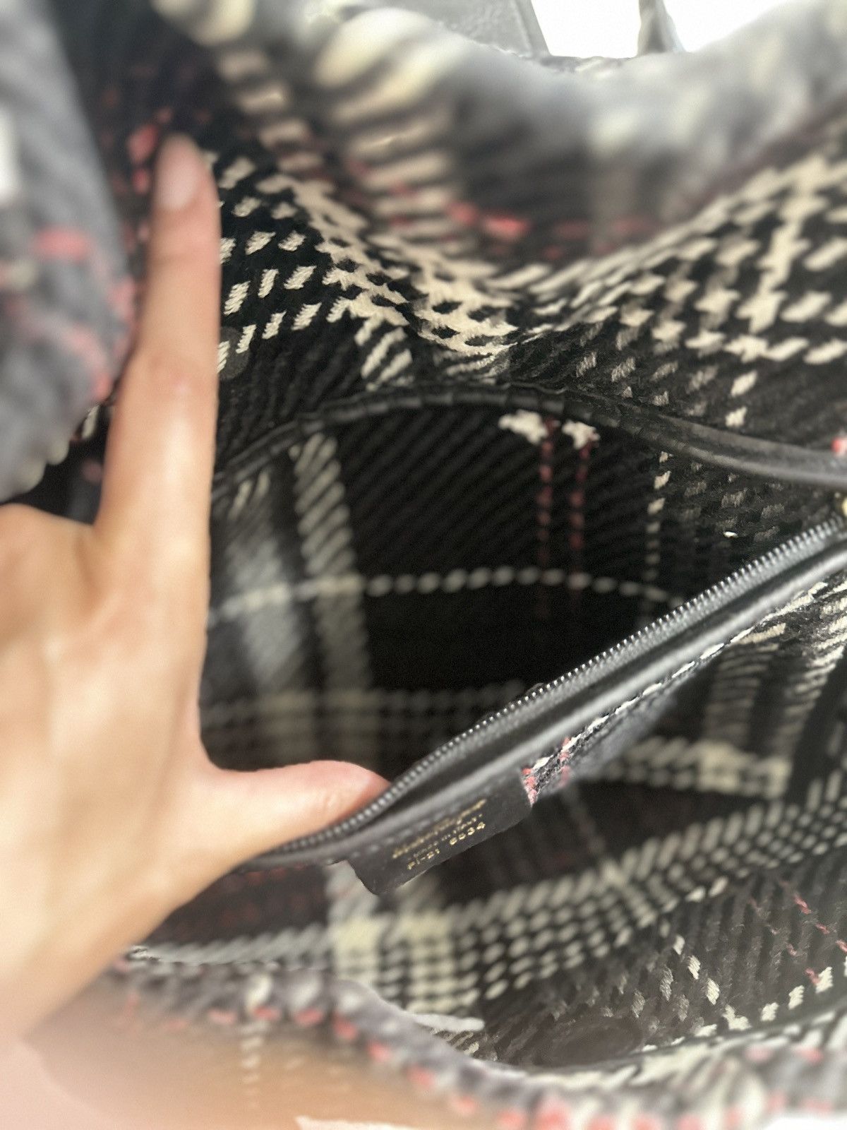 Salvatore Ferragamo Salvatore Ferragamo Wool Plaid Exterior Bags & Handbags L Size ONE SIZE - 13 Thumbnail