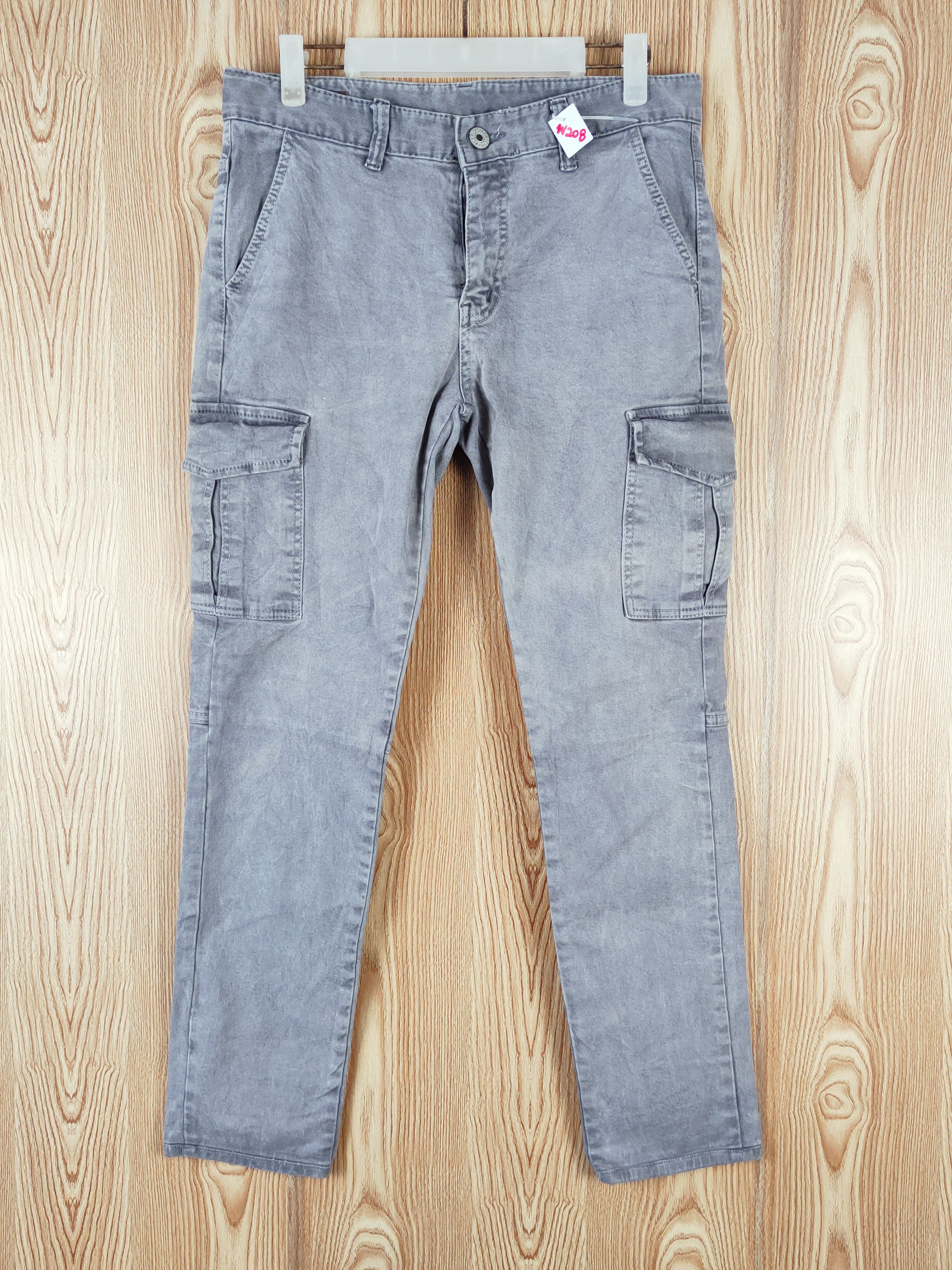 Japanese Brand Leavs Strawberry Gray Multipocket Tactical Cargo Pants #W208 Size 30" / US 8 / IT 44 - 1 Thumbnail