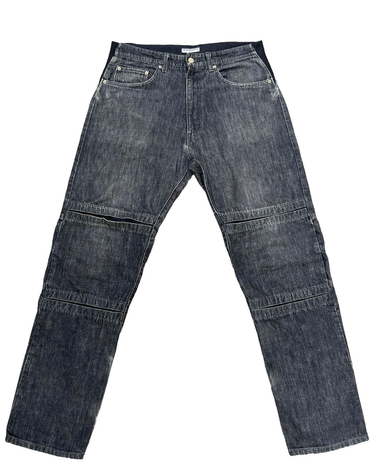Head Porter Vintage Headporter Japan Faded Black Denim Hybrid Jeans Size US 33 - 1 Thumbnail