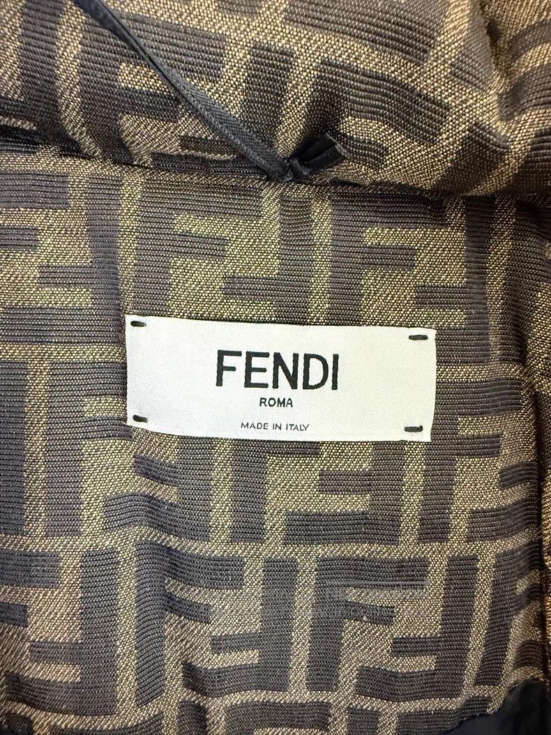Fendi Fendi Brown Monogrammed Logo Hooded Down Jacket Size XS / US 0-2 / IT 36-38 - 4 Thumbnail