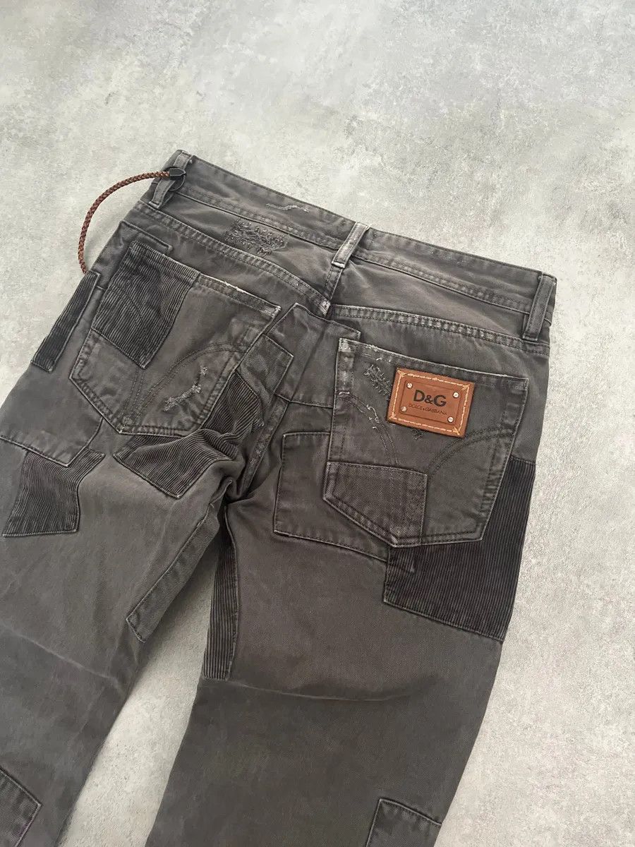 Dolce & Gabbana AW2011 Dolce & Gabbana Grey Patchwork Pants Size US 30 / EU 46 - 3 Thumbnail
