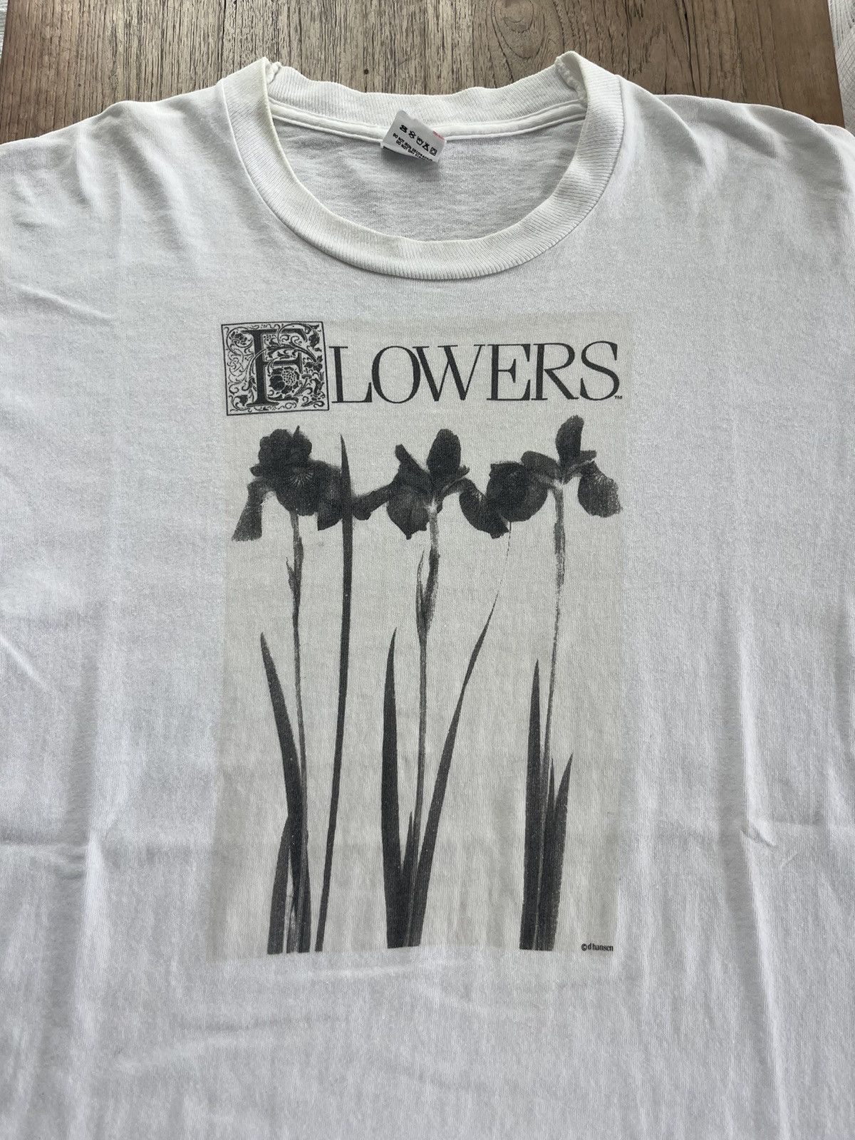 Flower Mountain Vintage FLOWERS Artwork by d hansen 90’s T-shirt Size US L / EU 52-54 / 3 - 3 Thumbnail