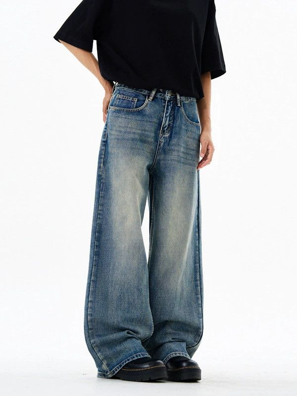 Jean Retro trend distressed high street scimitar jeans Size US 32 / EU 48 - 2 Thumbnail