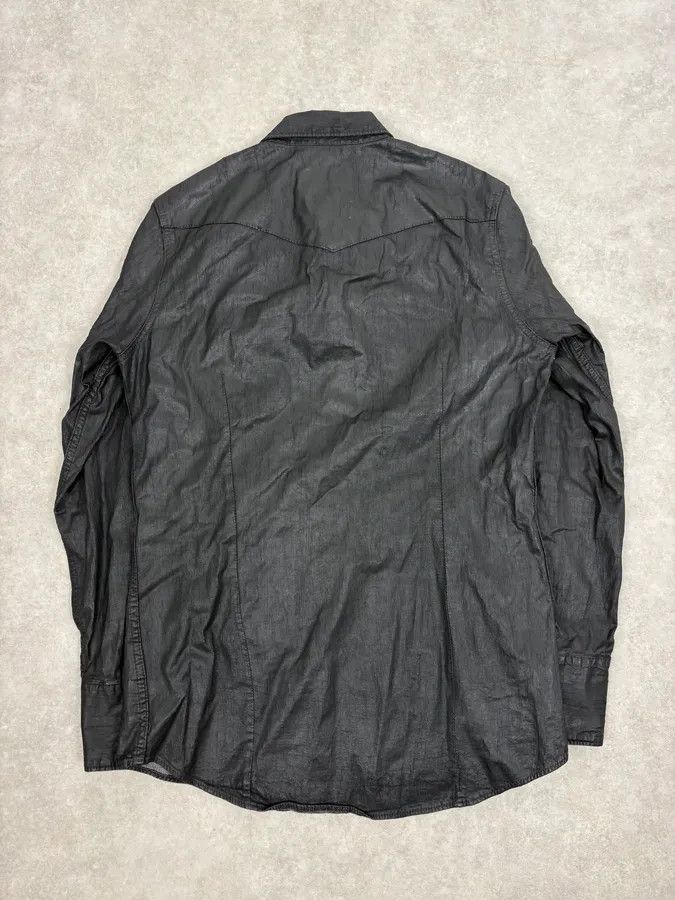 Dsquared2 AW2016 Dsquared2 Black Waxed Shirt Size US M / EU 48-50 / 2 - 6 Thumbnail
