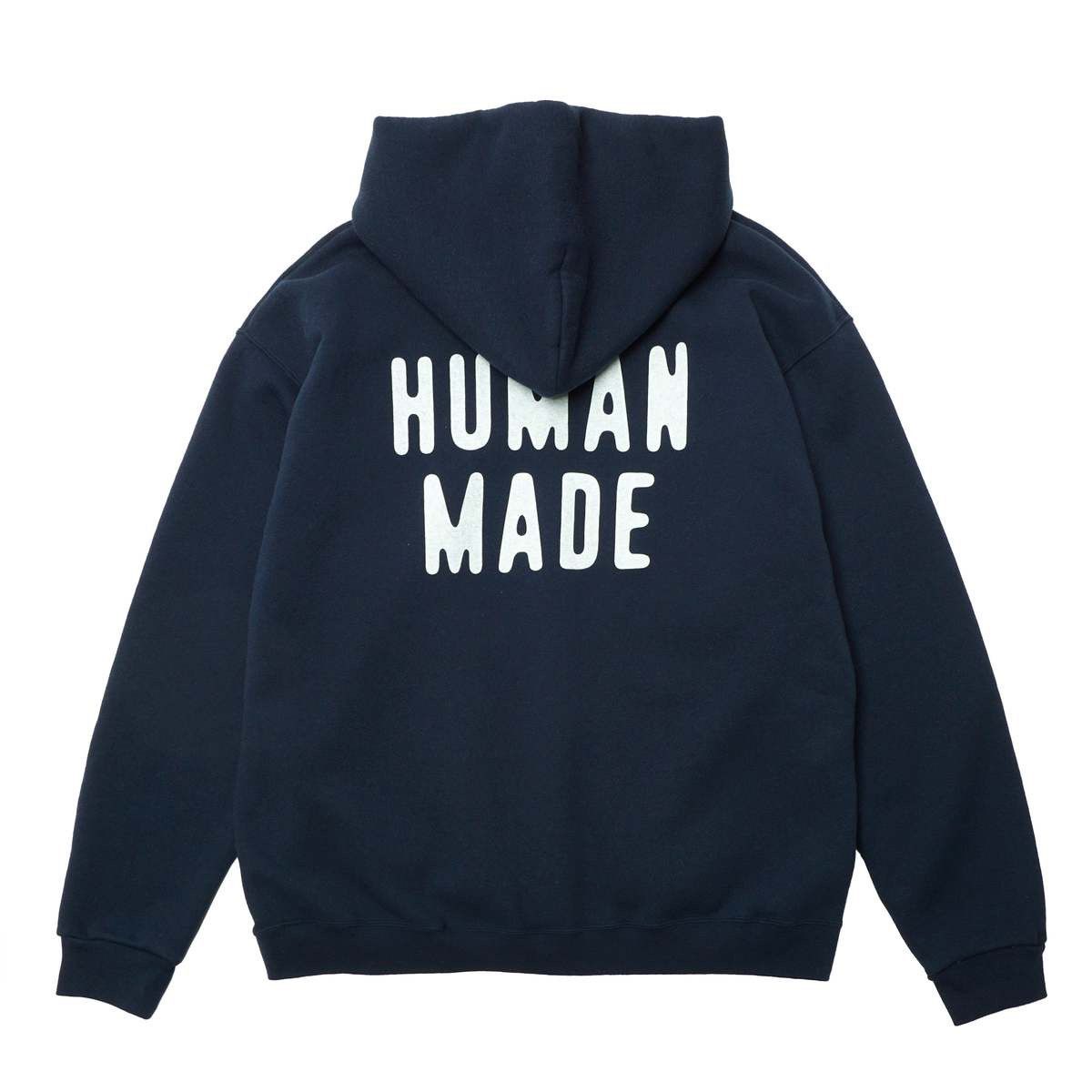 Human Made 2018 NAVY BLUE HM DRY ALLS ZiP UP HOODiE SWEATSHiRT iNDiGO Size US XXL / EU 58 / 5 - 2 Thumbnail