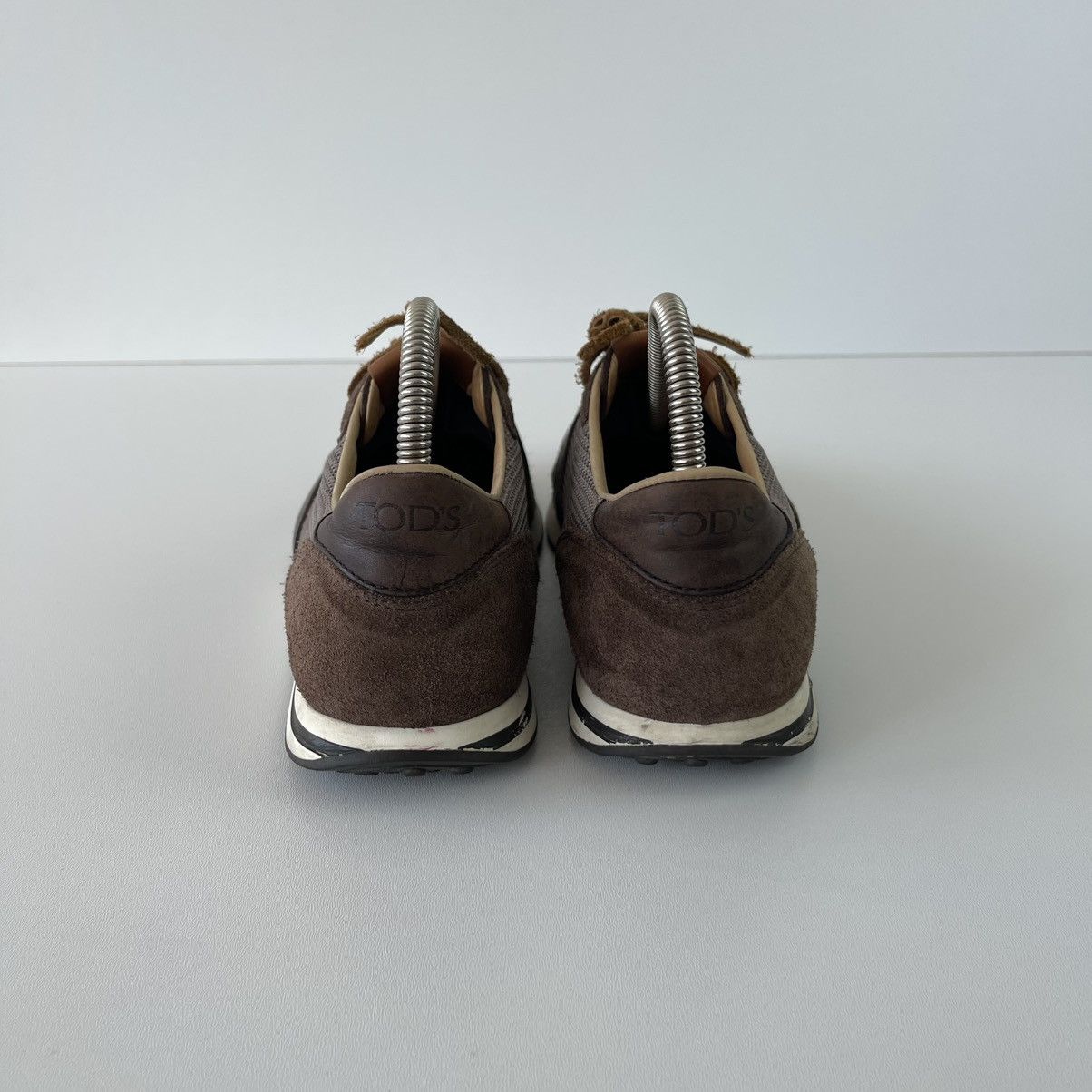 Tod's Tod’s Leather Mesh Sneakers Brown Made In Italy Rare Size US 10.5 / EU 43-44 - 7 Thumbnail