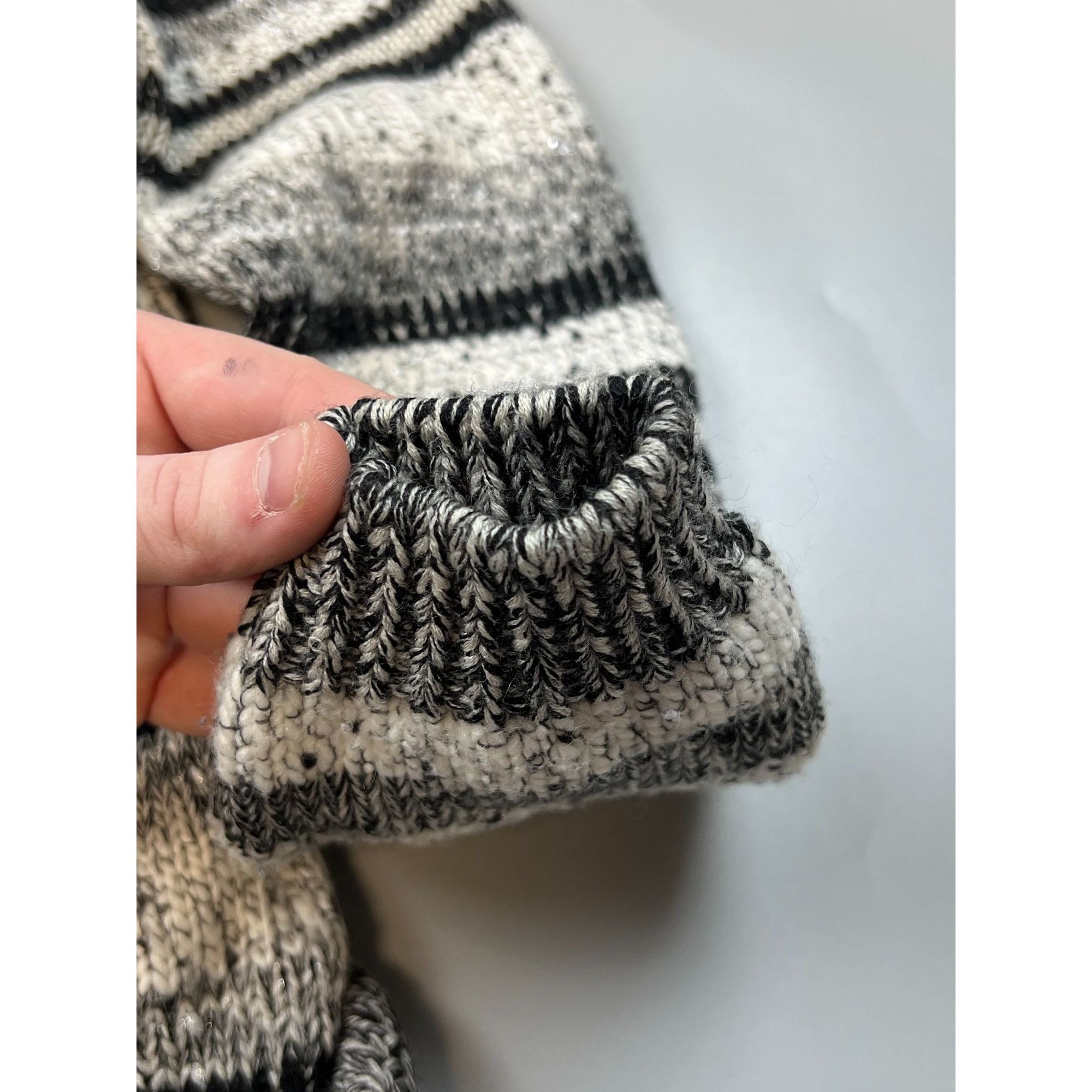Sandro Sandro Wool Blend Striped Sweater (Y0673) Size M / US 6-8 / IT 42-44 - 7 Thumbnail