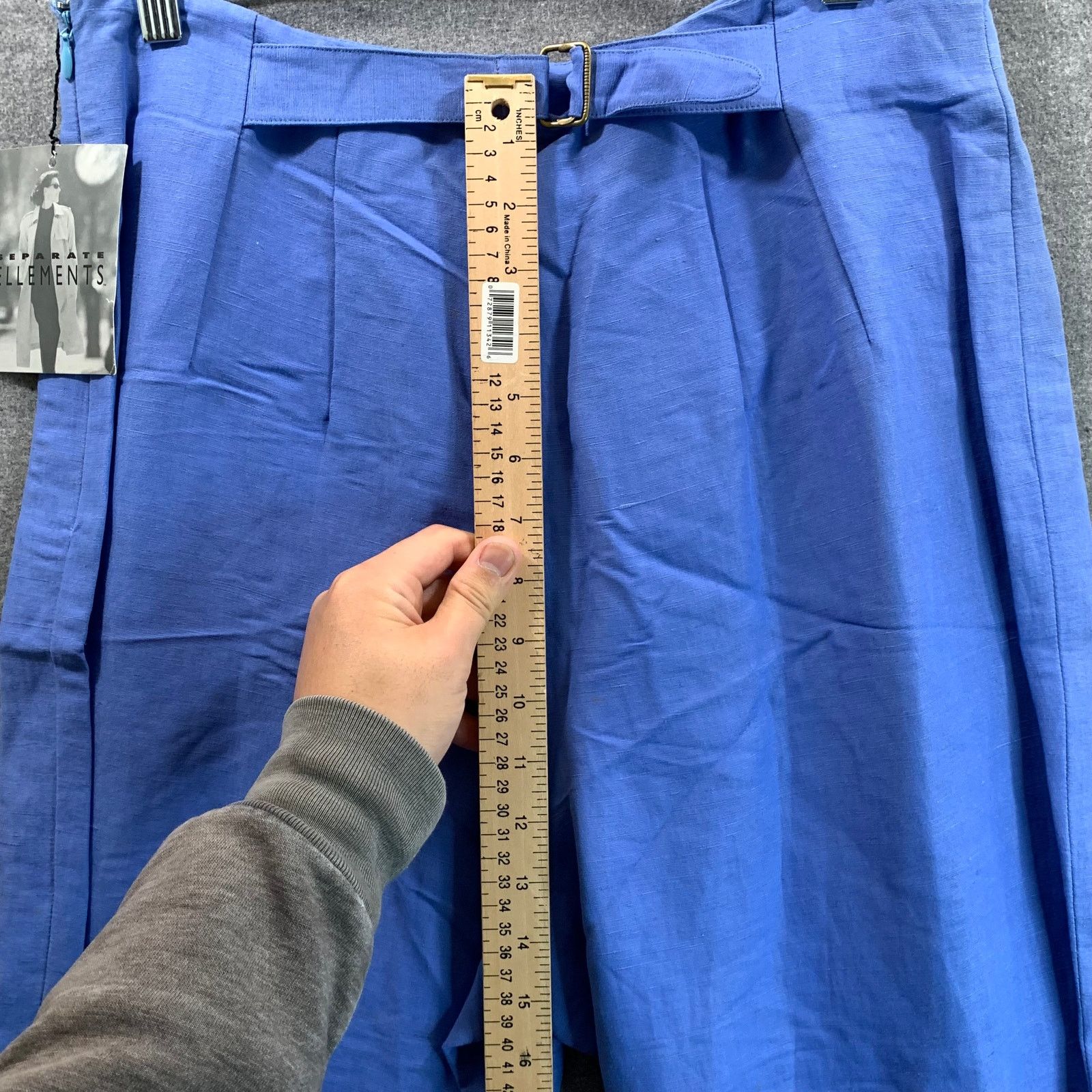 Other Separate Ellements Women's Pants Size 14 Blue Size 36" / US 14 / IT 50 - 4 Thumbnail