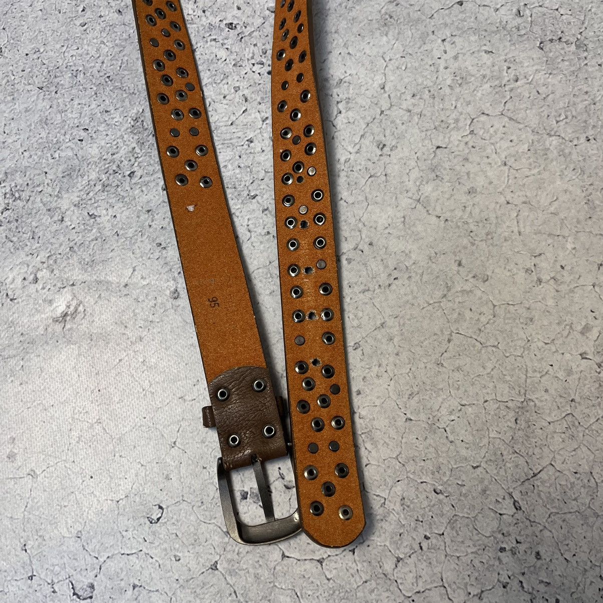 Vintage Vintage Belt Leather Metallic Stars B.B Simon Style Size ONE SIZE - 7 Thumbnail