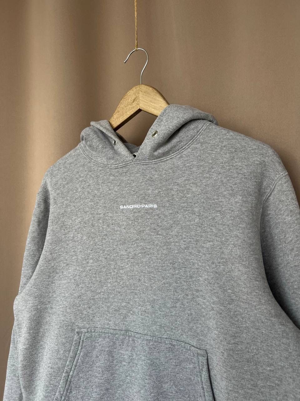 Sandro Sandro Paris Logo Hoodie Mens Size S Collared Sweatshirt Size US S / EU 44-46 / 1 - 4 Thumbnail