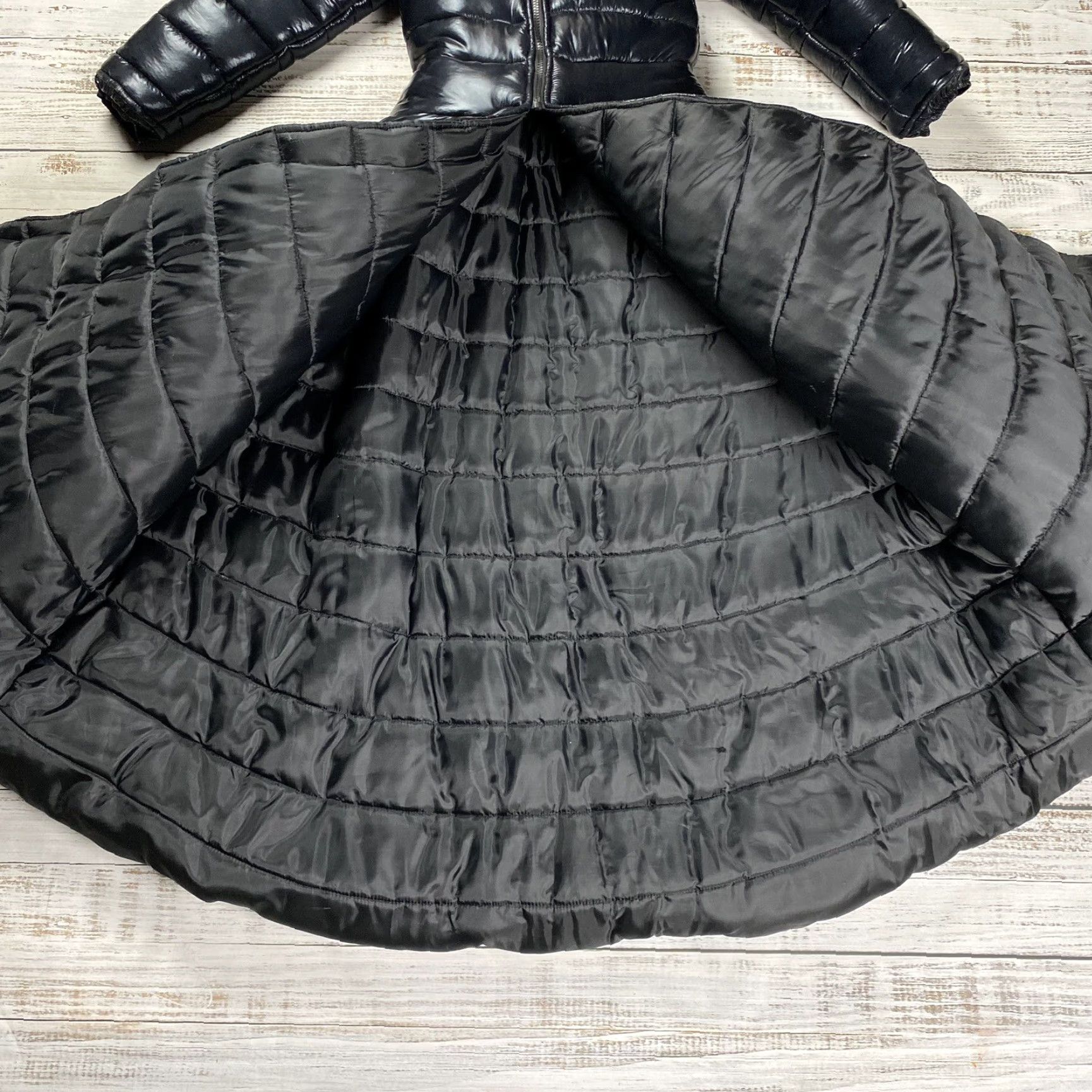 Vintage B JAMES LA COAT BLACK PUFFER LONG PUFFY JACKET BIG A55 RARE DOJA GAGA KAROL G Womens Size XS / US 0-2 / IT 36-38 - 4 Thumbnail