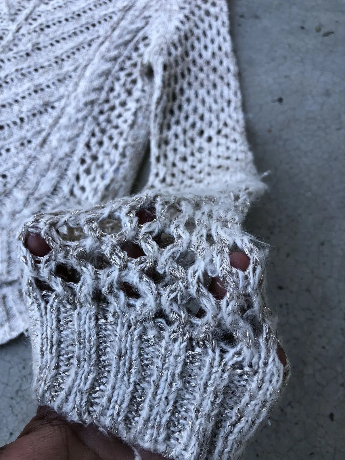 Aran Isles Knitwear Very Rare Knitting Jumper/Netting Pattern Size US XS / EU 42 / 0 - 4 Thumbnail