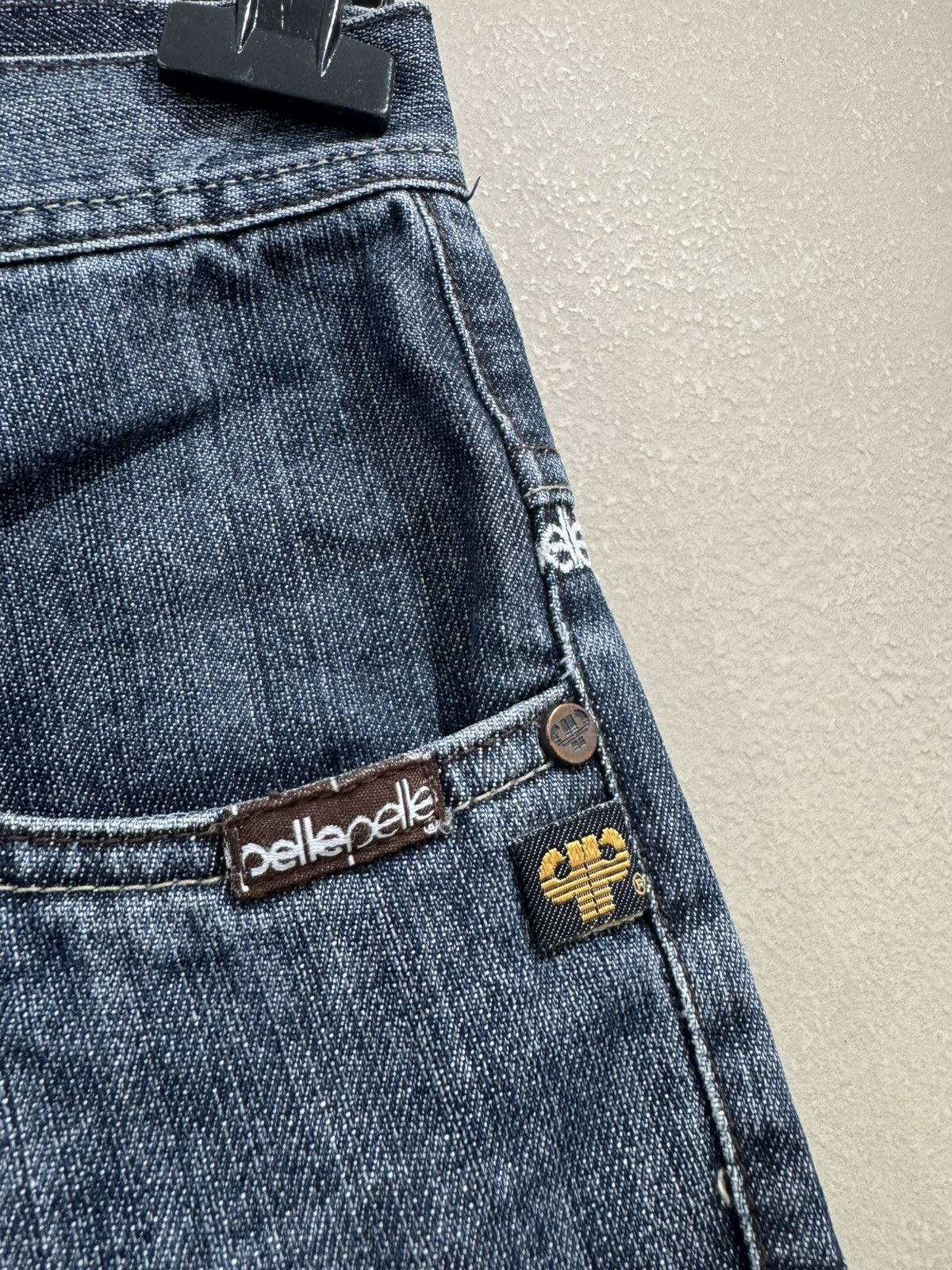 Pelle Pelle Crazy Vintage Y2K Pelle Pelle Baggy Jeans Embroidered Skater Size US 34 / EU 50 - 5 Thumbnail