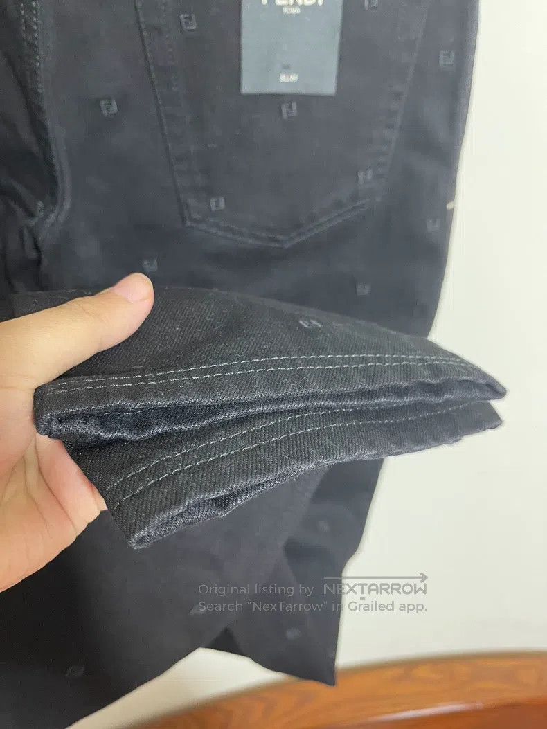 Fendi Fendi Embroidered Denim Pants Size US 32 / EU 48 - 7 Thumbnail