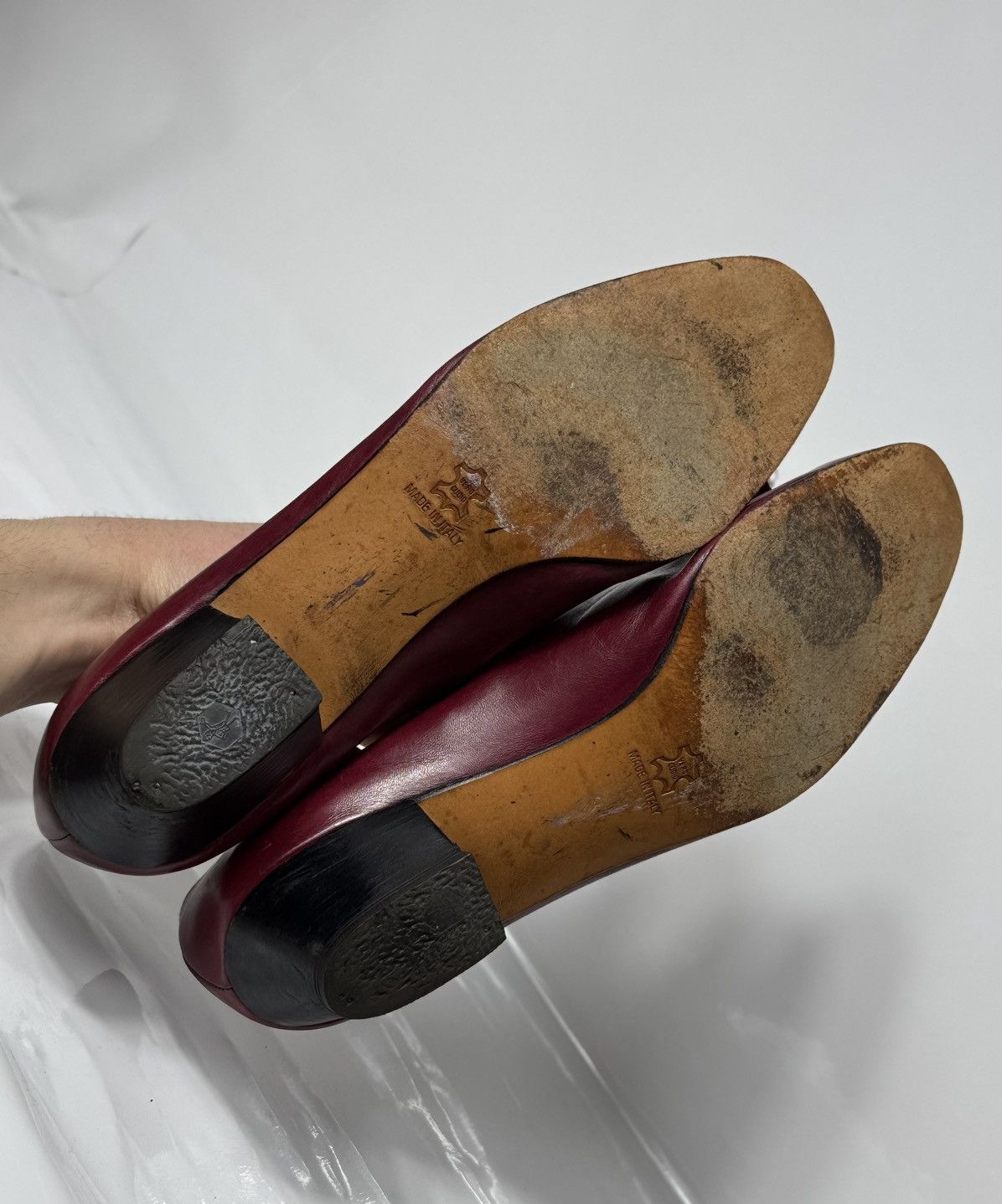 Salvatore Ferragamo Salvatore Ferragamo Women’s Shoes Herl Leather Size 9.5 Size US 9.5 / IT 39.5 - 10 Thumbnail