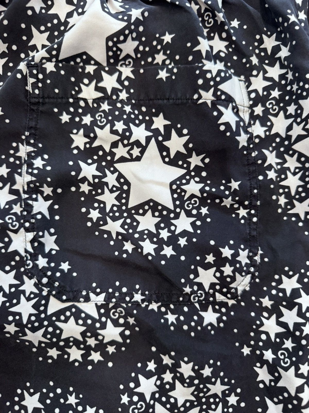 Gucci Gucci GG Star Monogram Logo Silk Shorts Size 54 Size US 36 / EU 52 - 8 Thumbnail